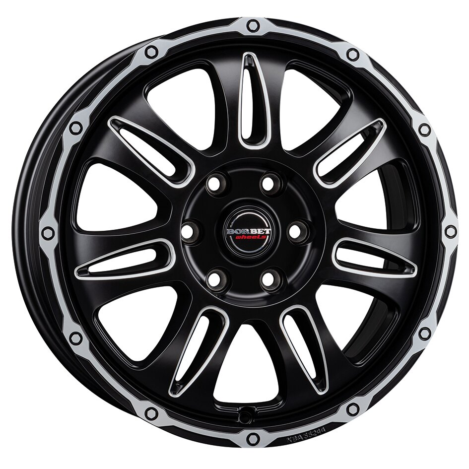 Aluminium Wheel Rim CW8 for MB Sprinter, 1400 kg, black rim window polished matt, 8 x 18"