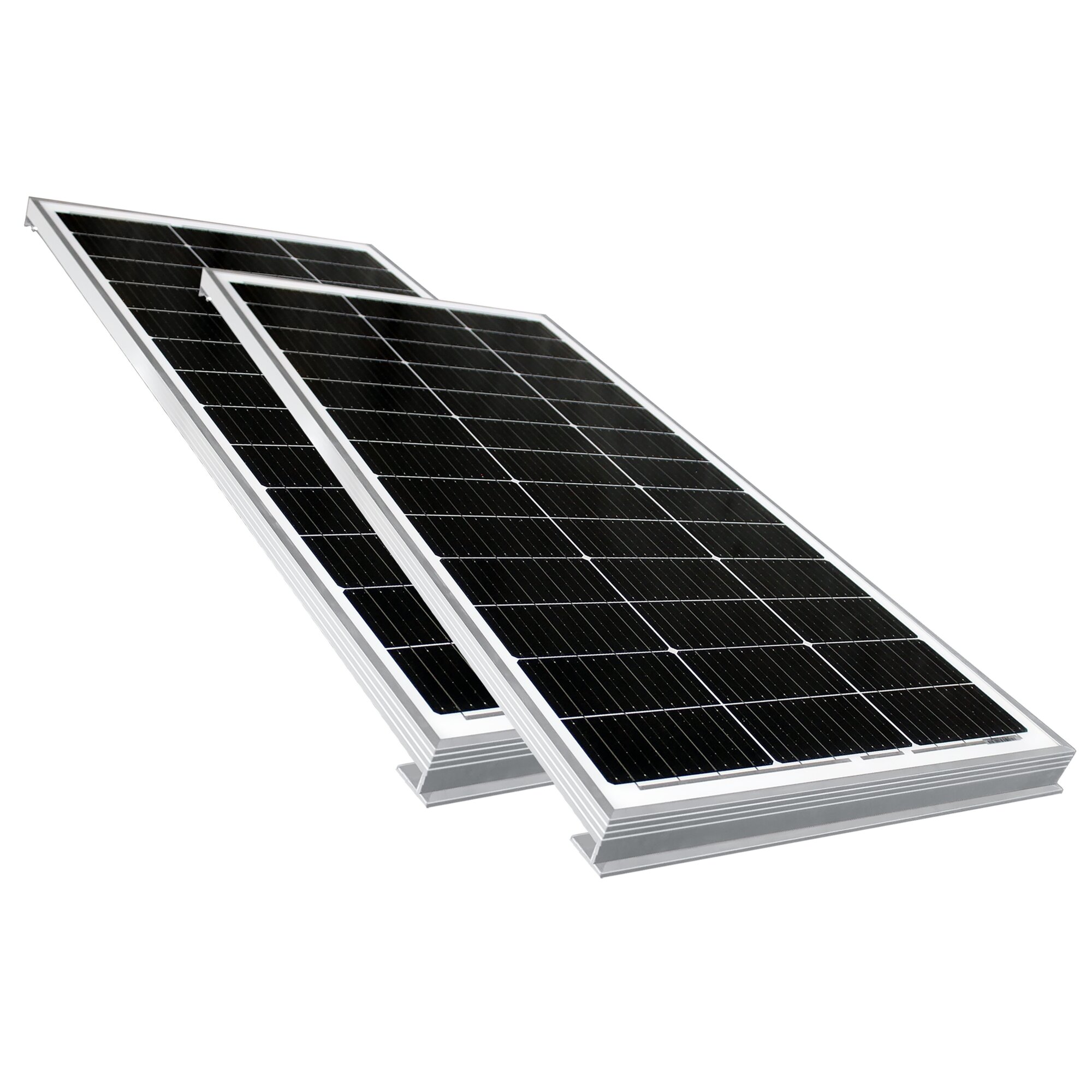 HIGH POWER Solar Set Easy Mount3 2 x 120 W incl. solar controller I-Boost MPP 370 W