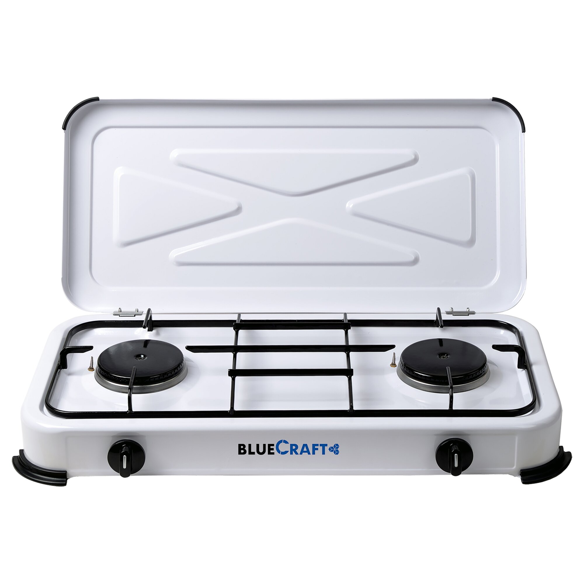 Camping Stove Bluecraft, 2 Burners with Flame Failure Device
