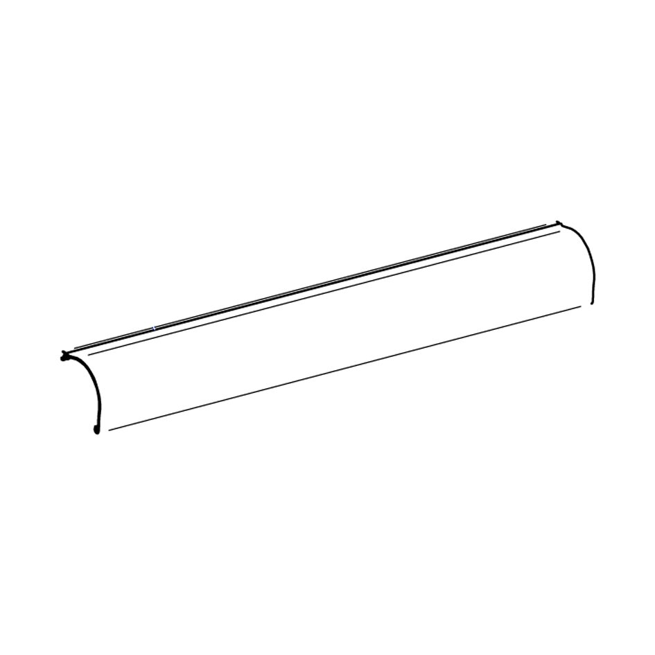 Casing Top for TO 5003, anodised, 2,60 m