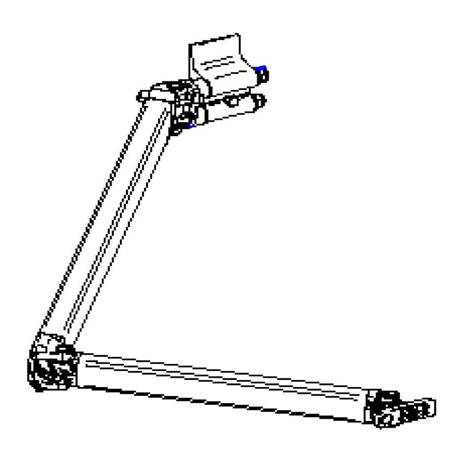 Articulated Arm 2 m Right, Thule 4200 / TO 4900 2.6 m