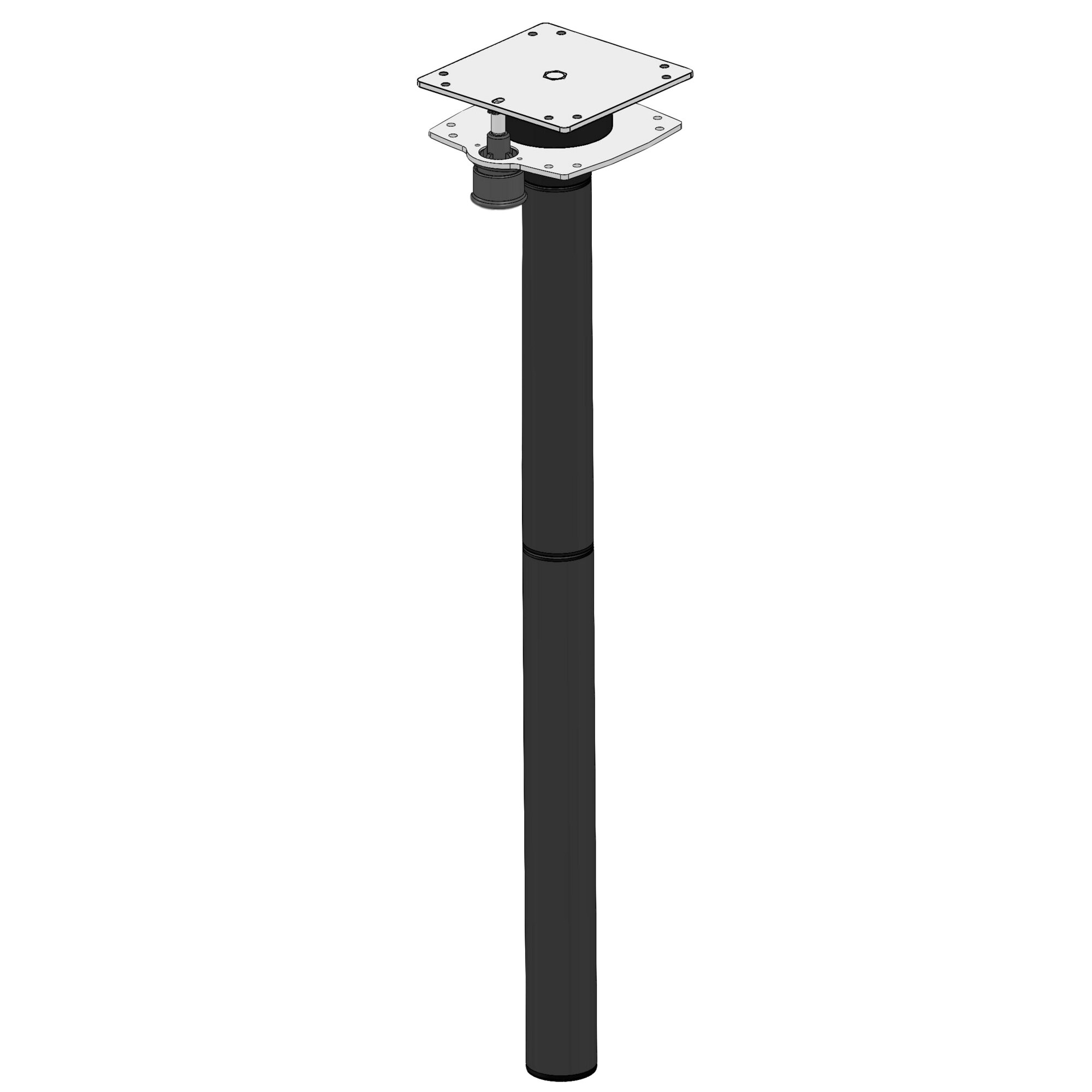 Turning Table Leg, anthracite, 75.6 cm