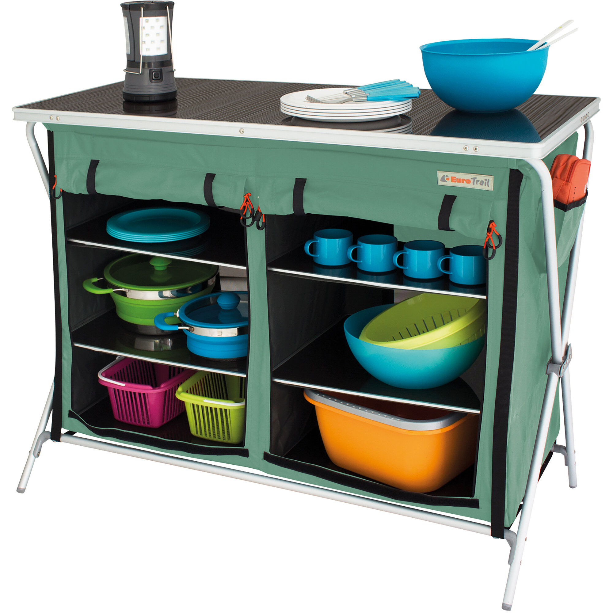 Camping Cabinet, light green, Brocas