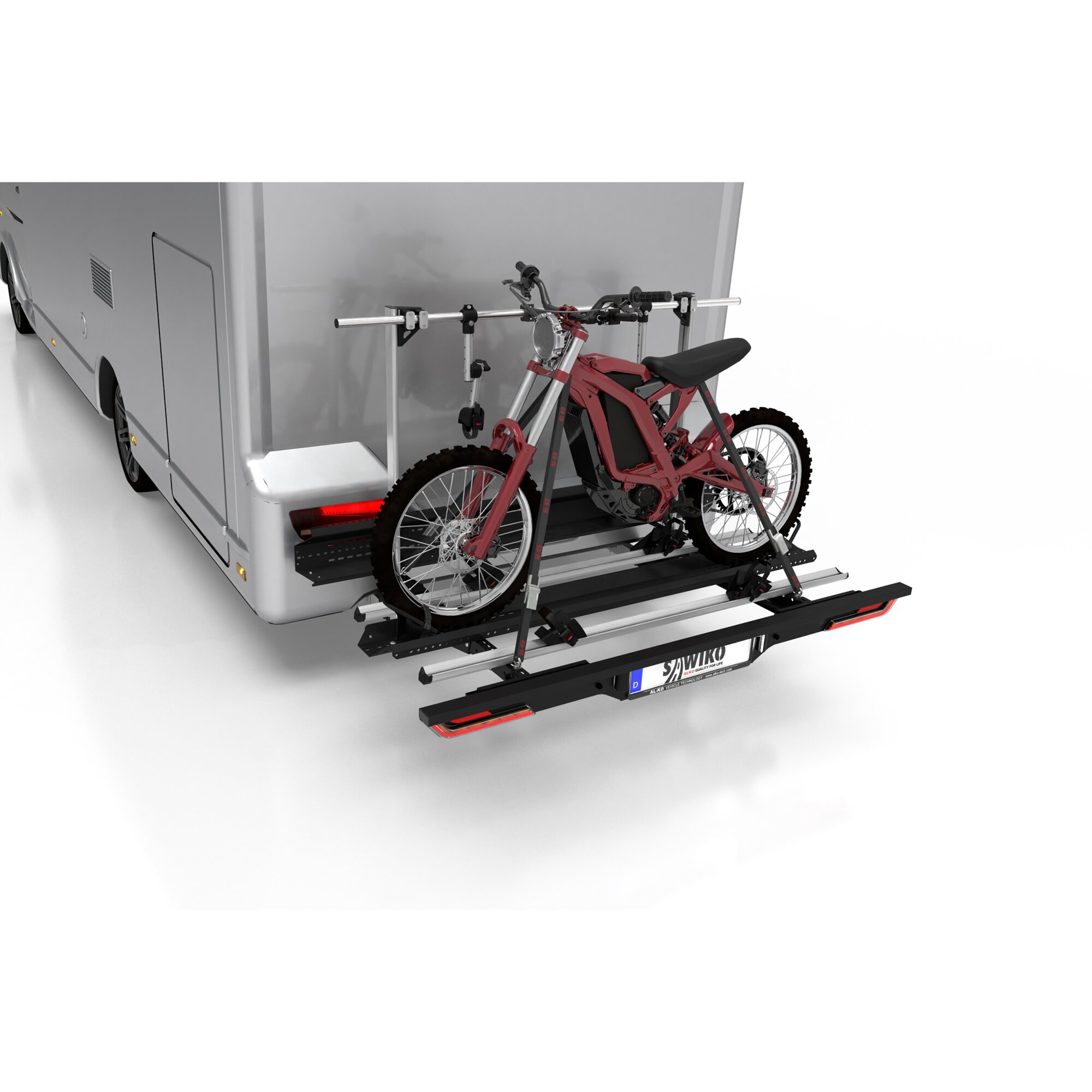 Load Carrier Vario with LED Lighting for 1 Motorbike/Scooter