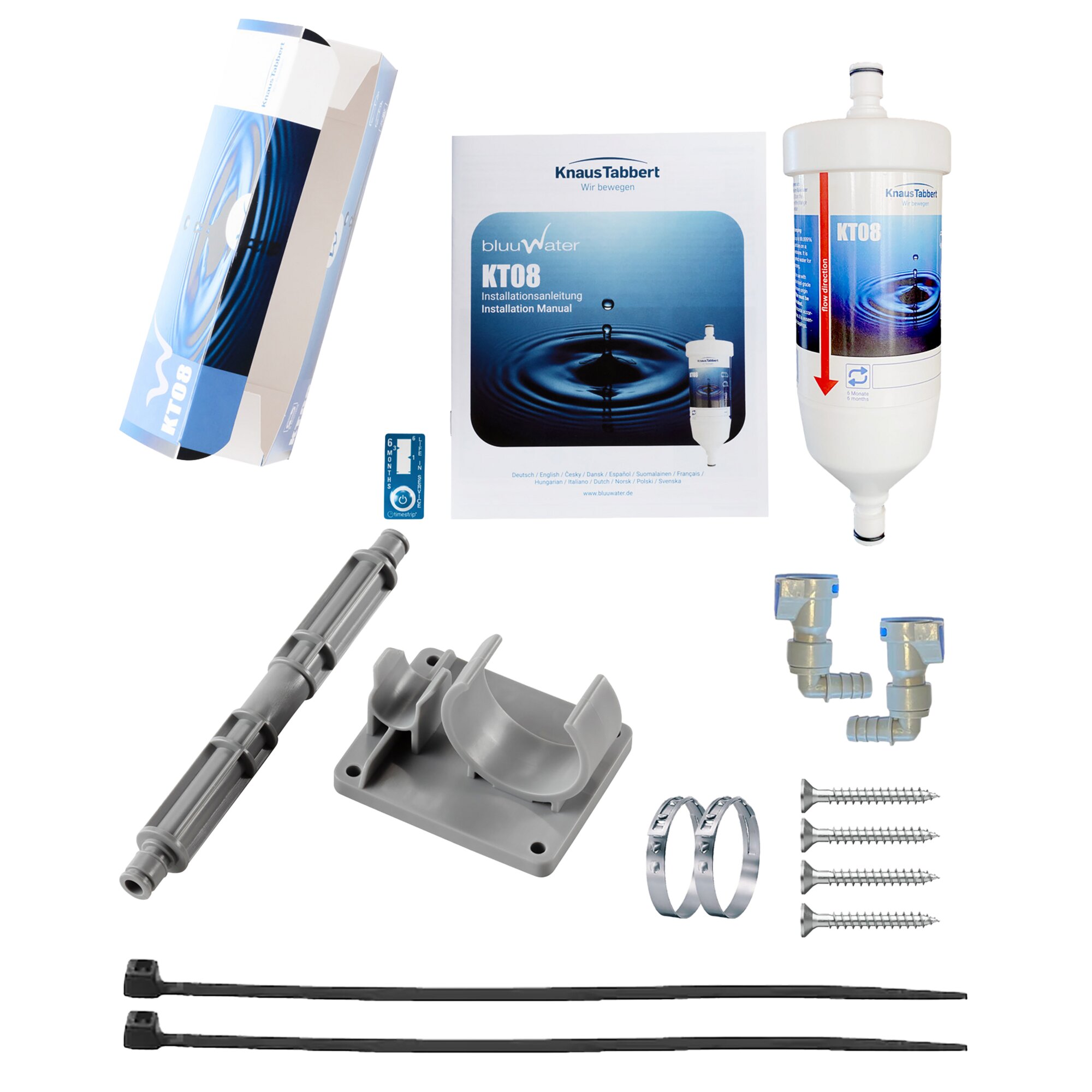 Conversion Kit Water Filter bluuwater, 90°