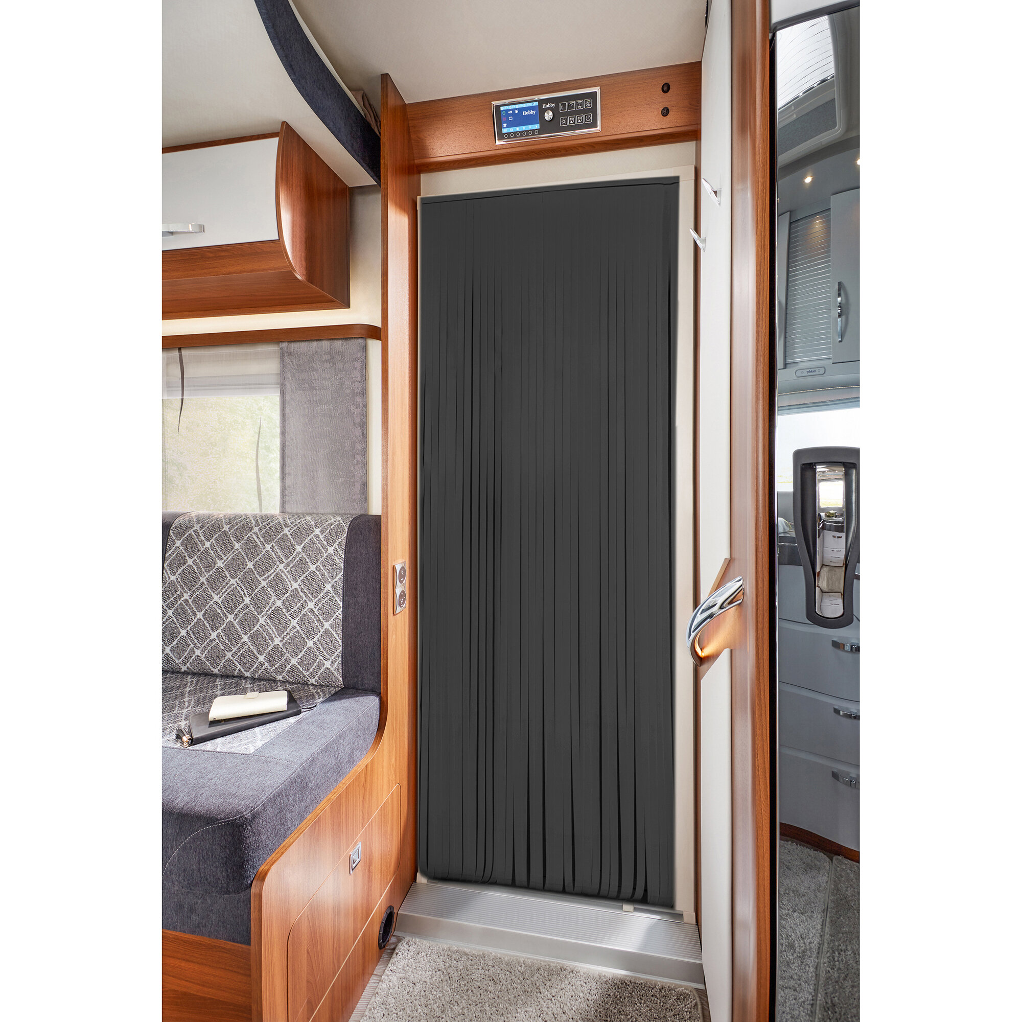 Door Curtain Curtina4U, anthracite, 60 cm