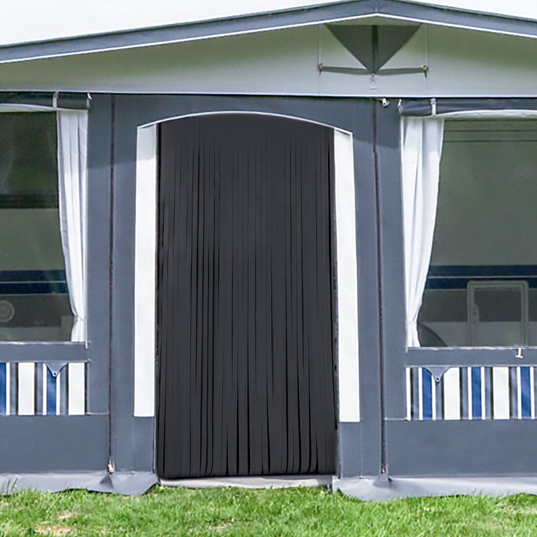 Door Curtain Curtina4U, anthracite, 100 cm