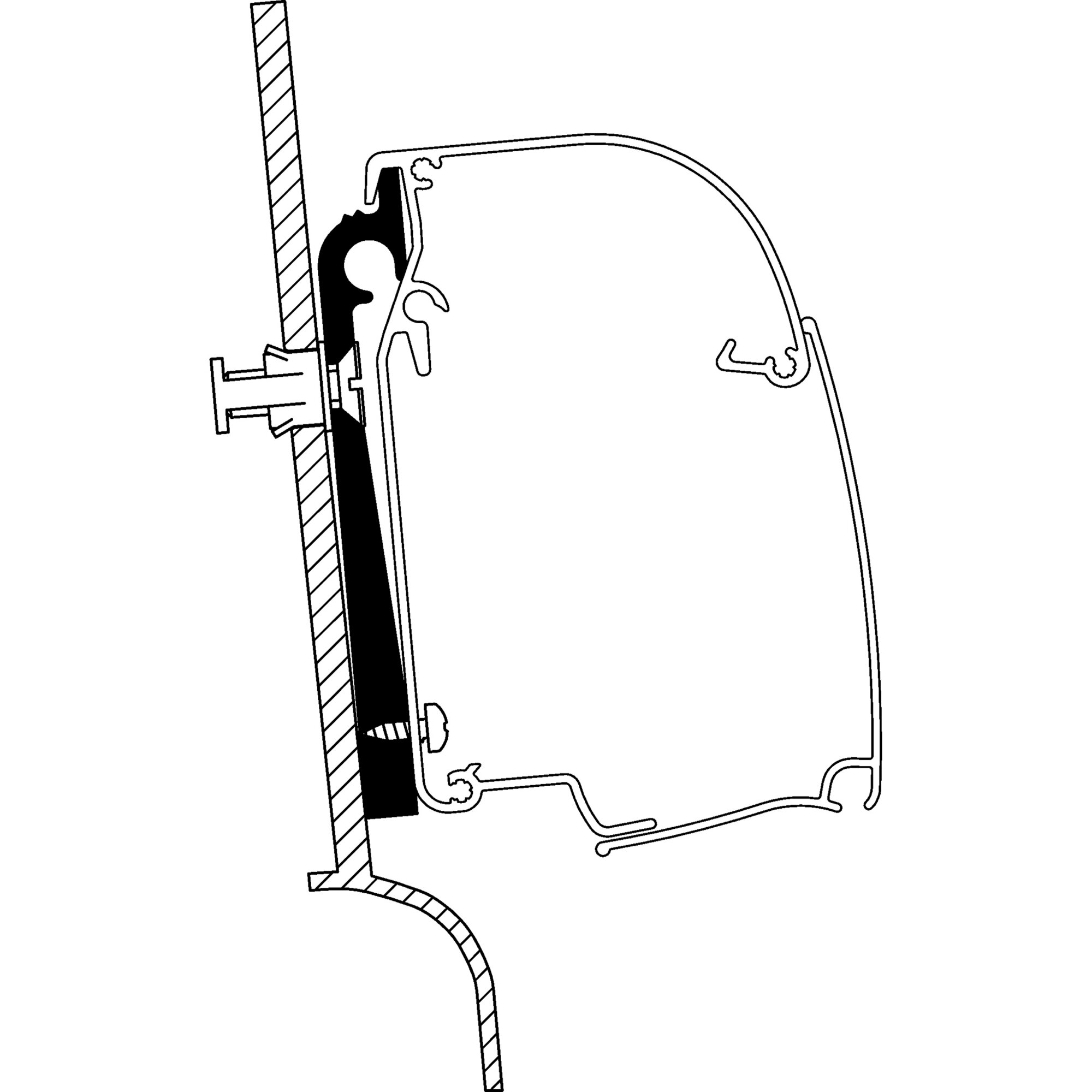 Adapter VW Westfalia for Thule 4200