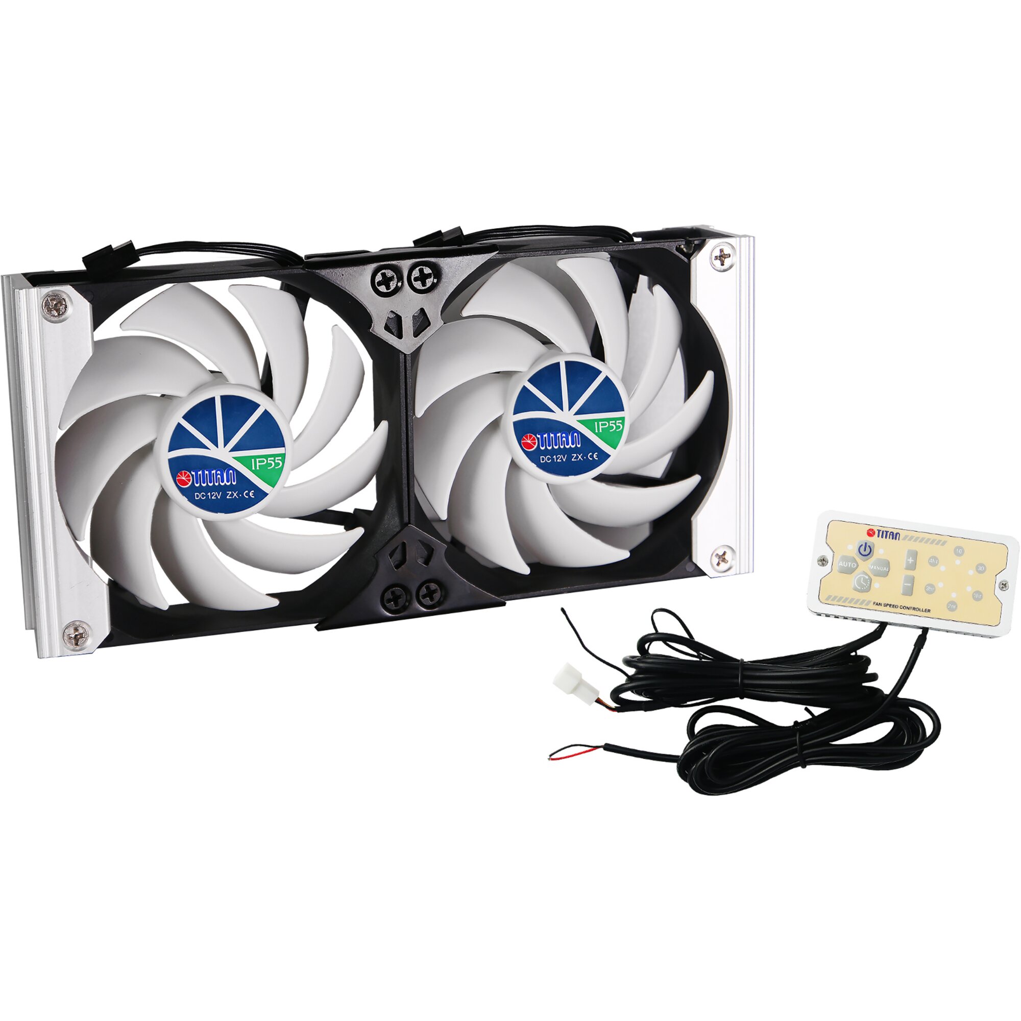Refrigerator Double Ventilator Titan SC20V2+, ø 92 mm