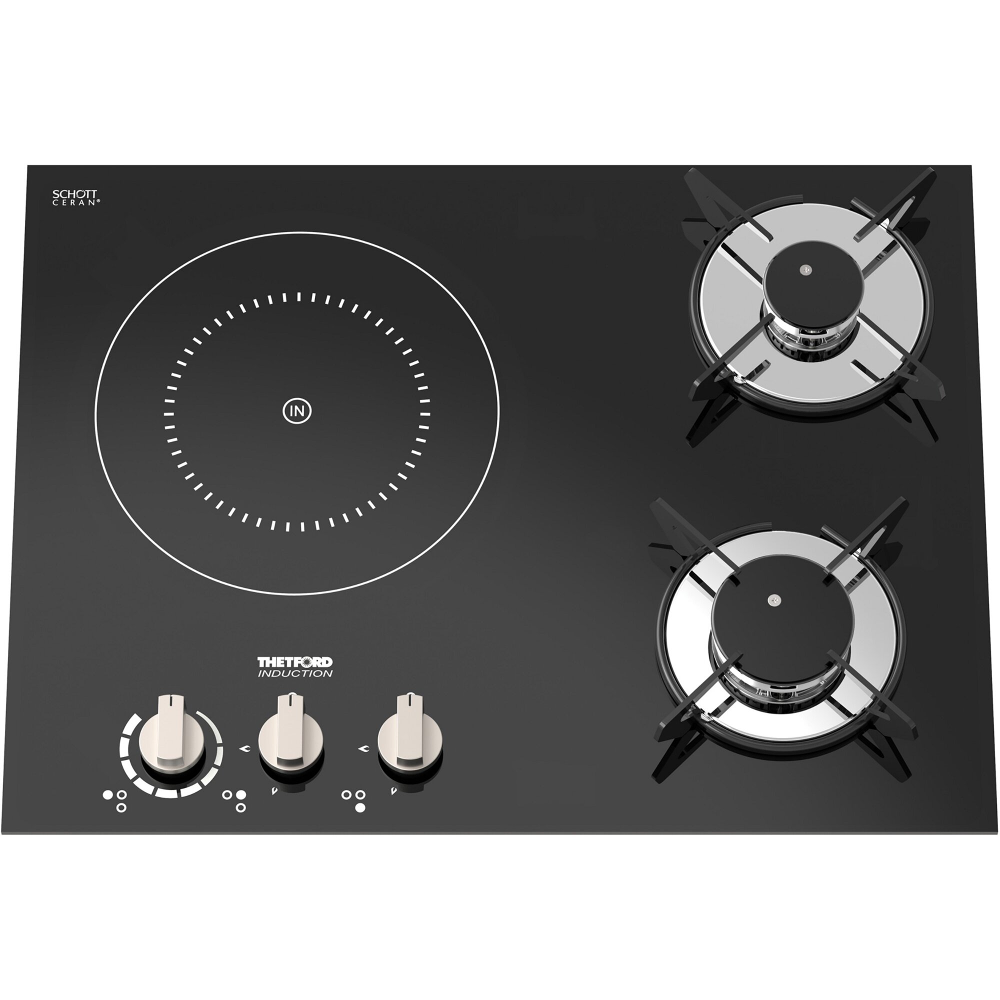 Hybrid Hob Top-Line 981, left-hand