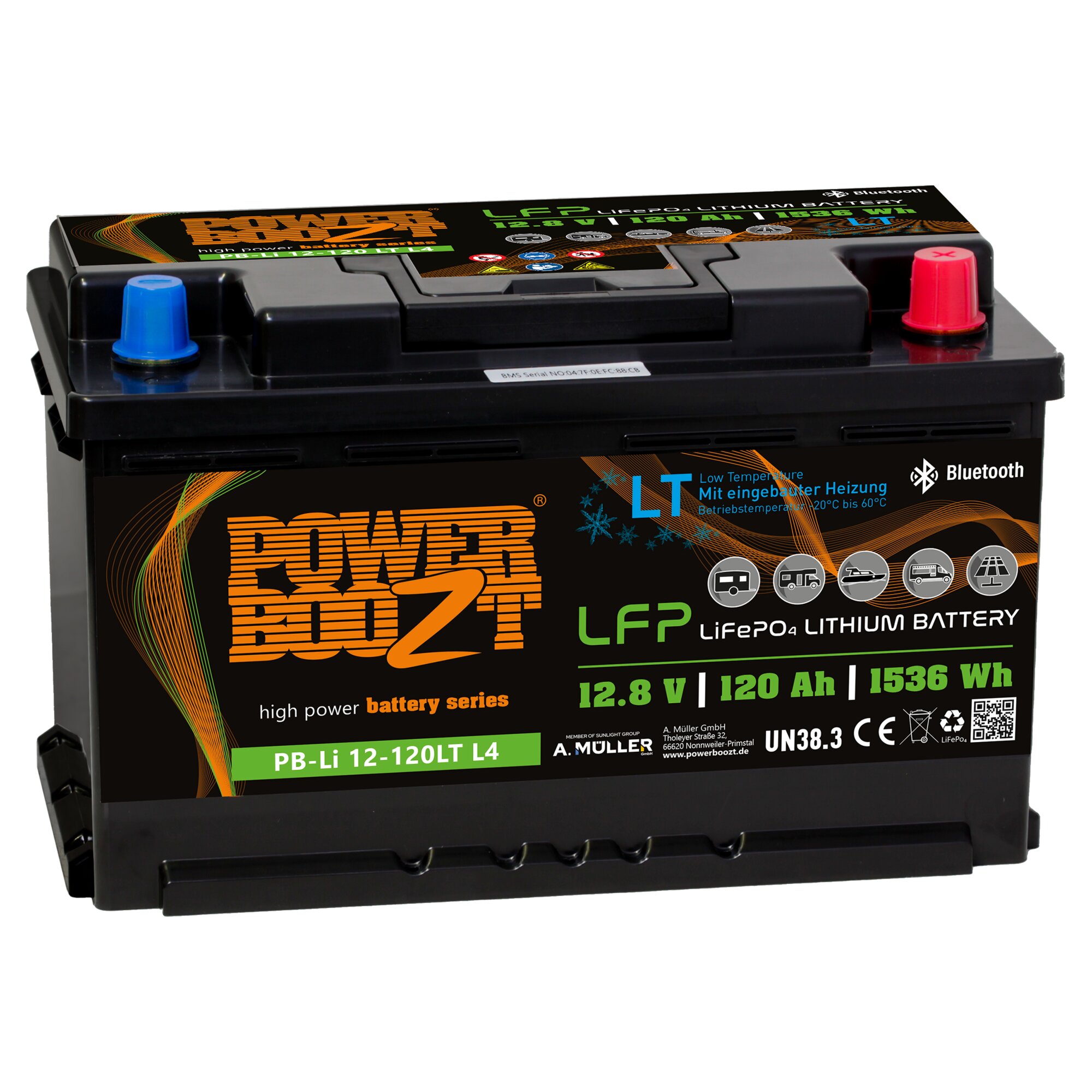 Lithium Cold Weather Battery, 120 Ah