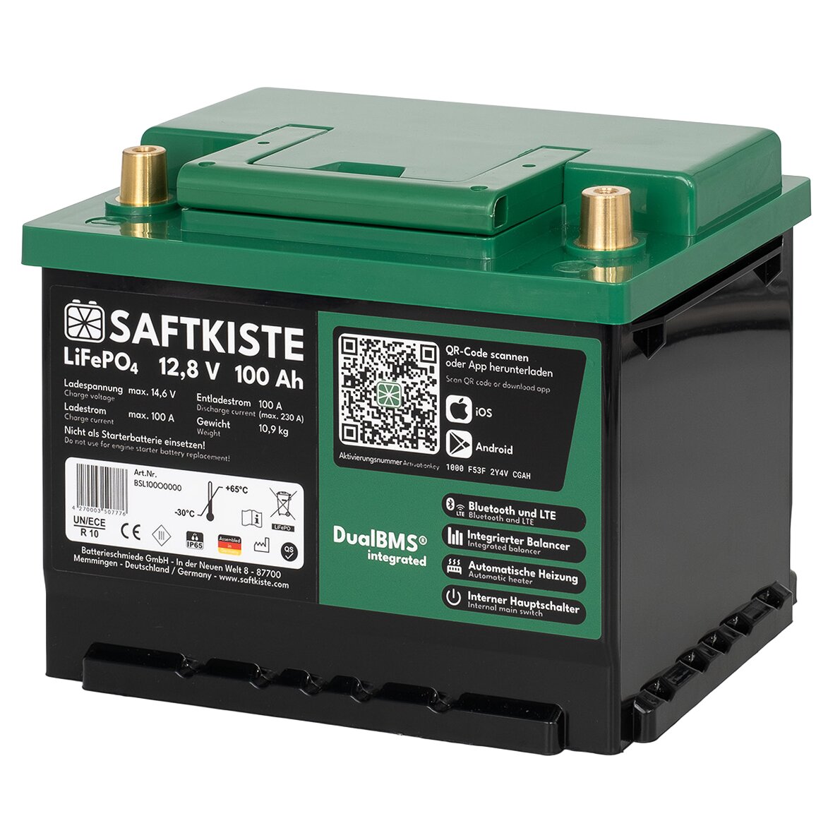 Lithium Battery LiFePO4 100 Ah