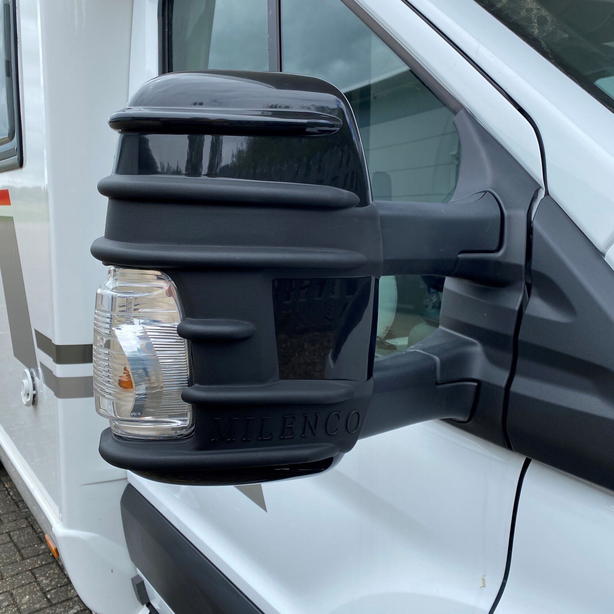 Mirror Protection Ford Transit Custom, black