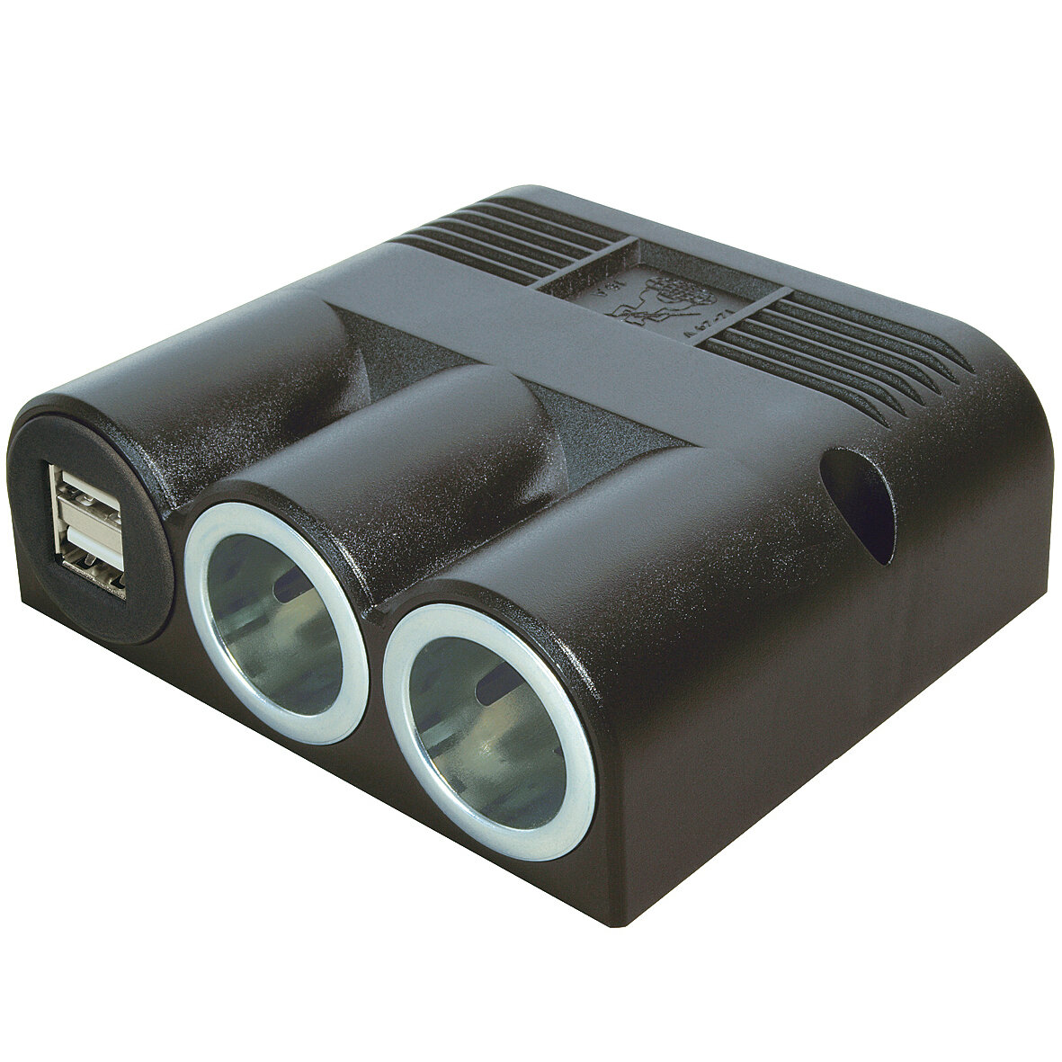 Surface-Mounted Triple Socket, 2 Power | 2 USB-A