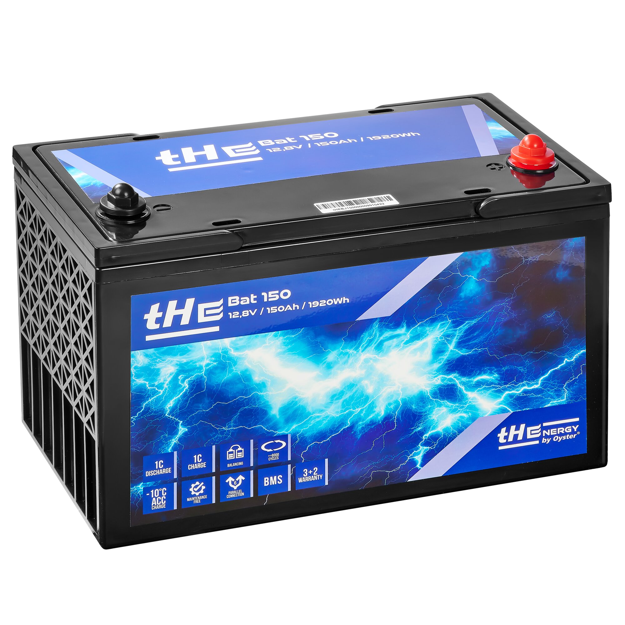 Lithium Battery LiFePO4 tHE Bat 150, 12.8 V, 150 Ah