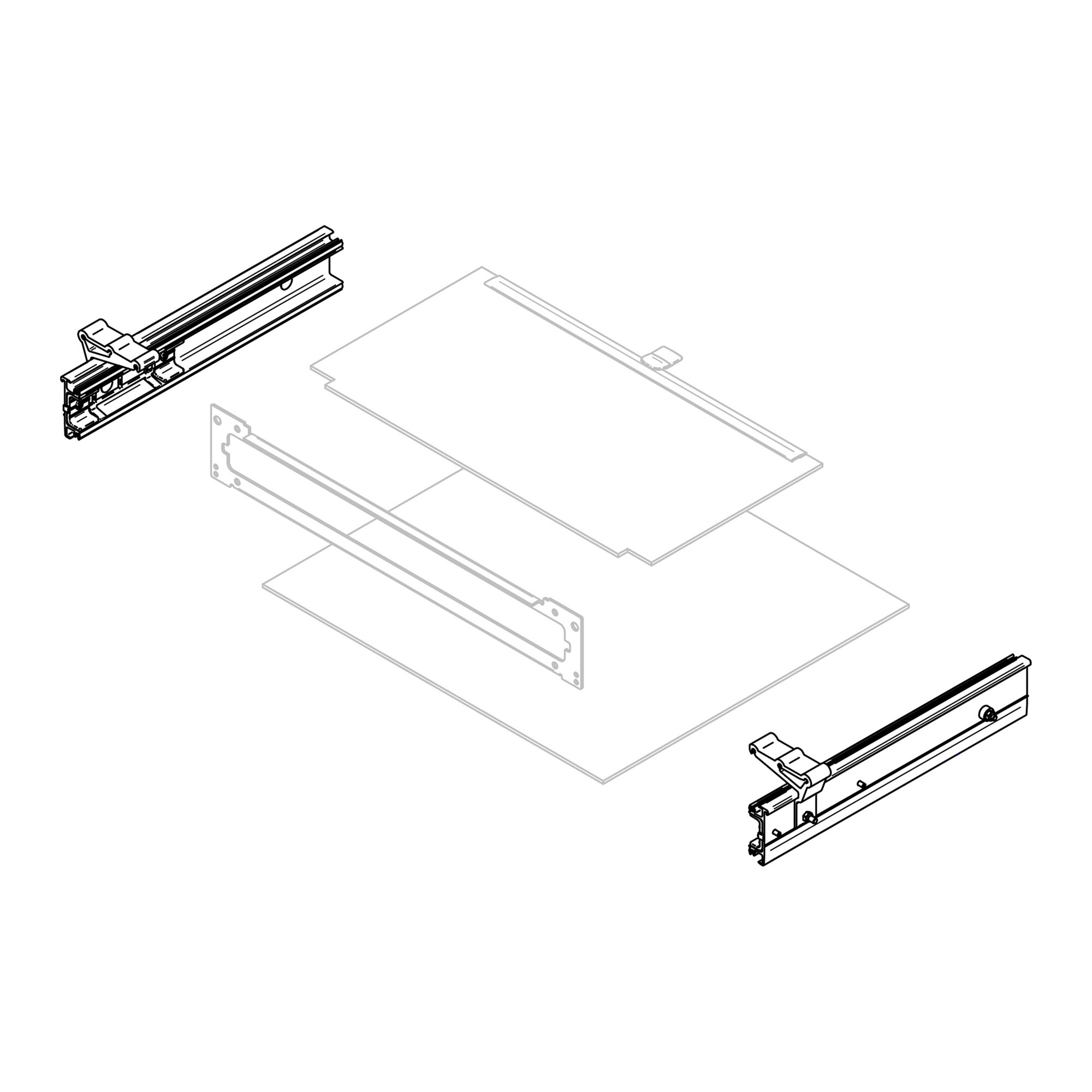 Mounting Frame Thule Slide-Out V19 Crafter 550