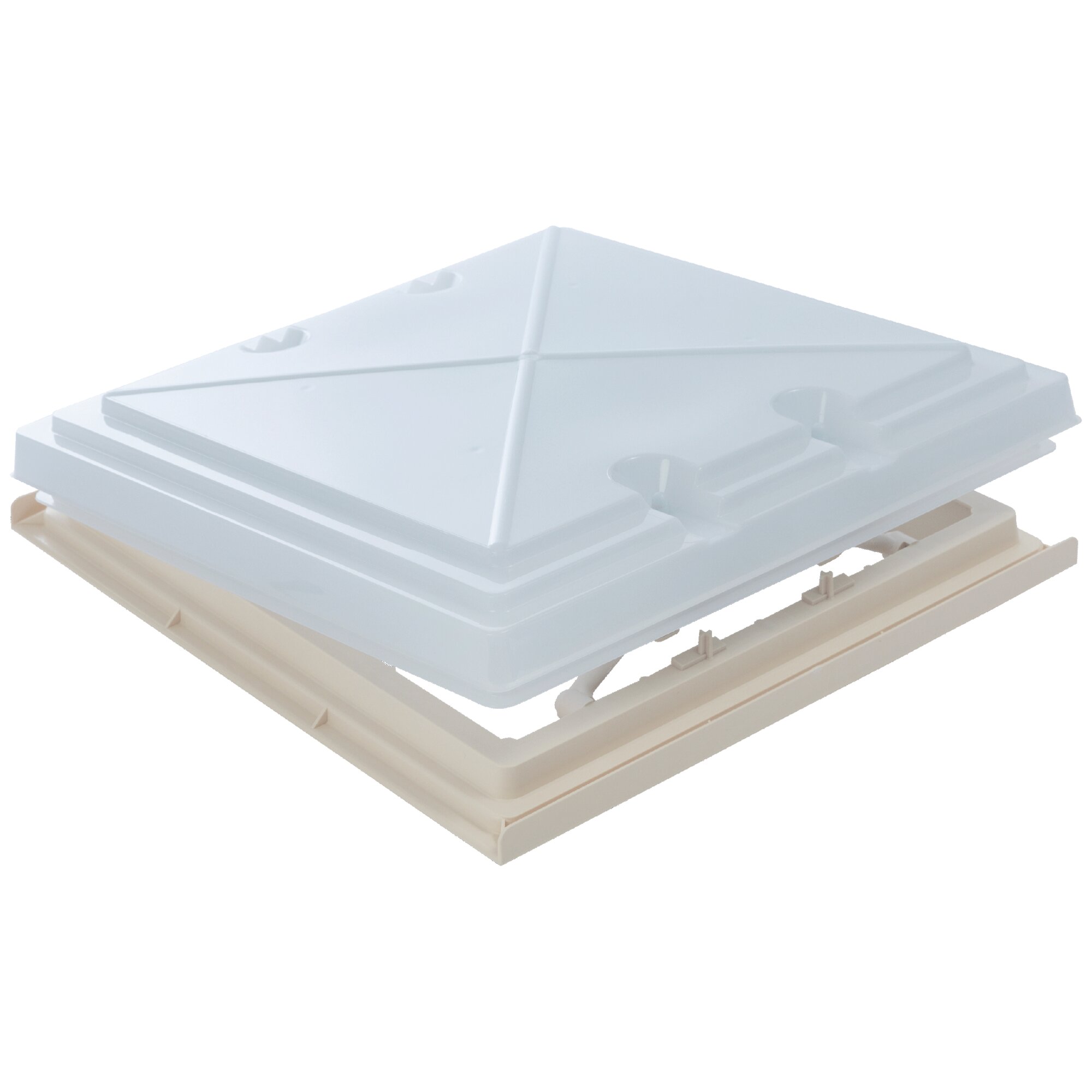 Skylight Model 42K with Fly Screen and Blackout Blind, cream white