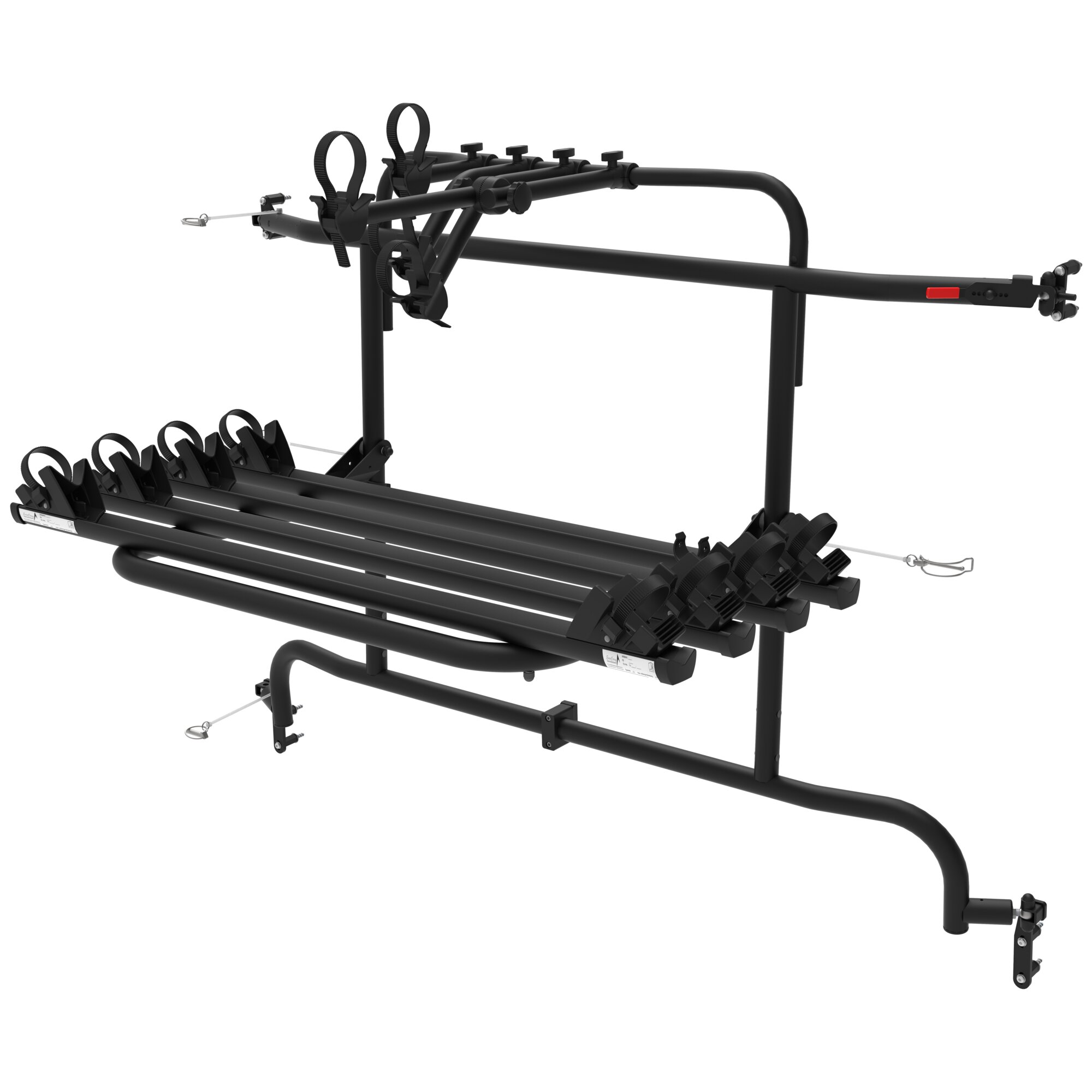 Hinged Bike Carrier for Opel Movano B and Renault Master III, 4