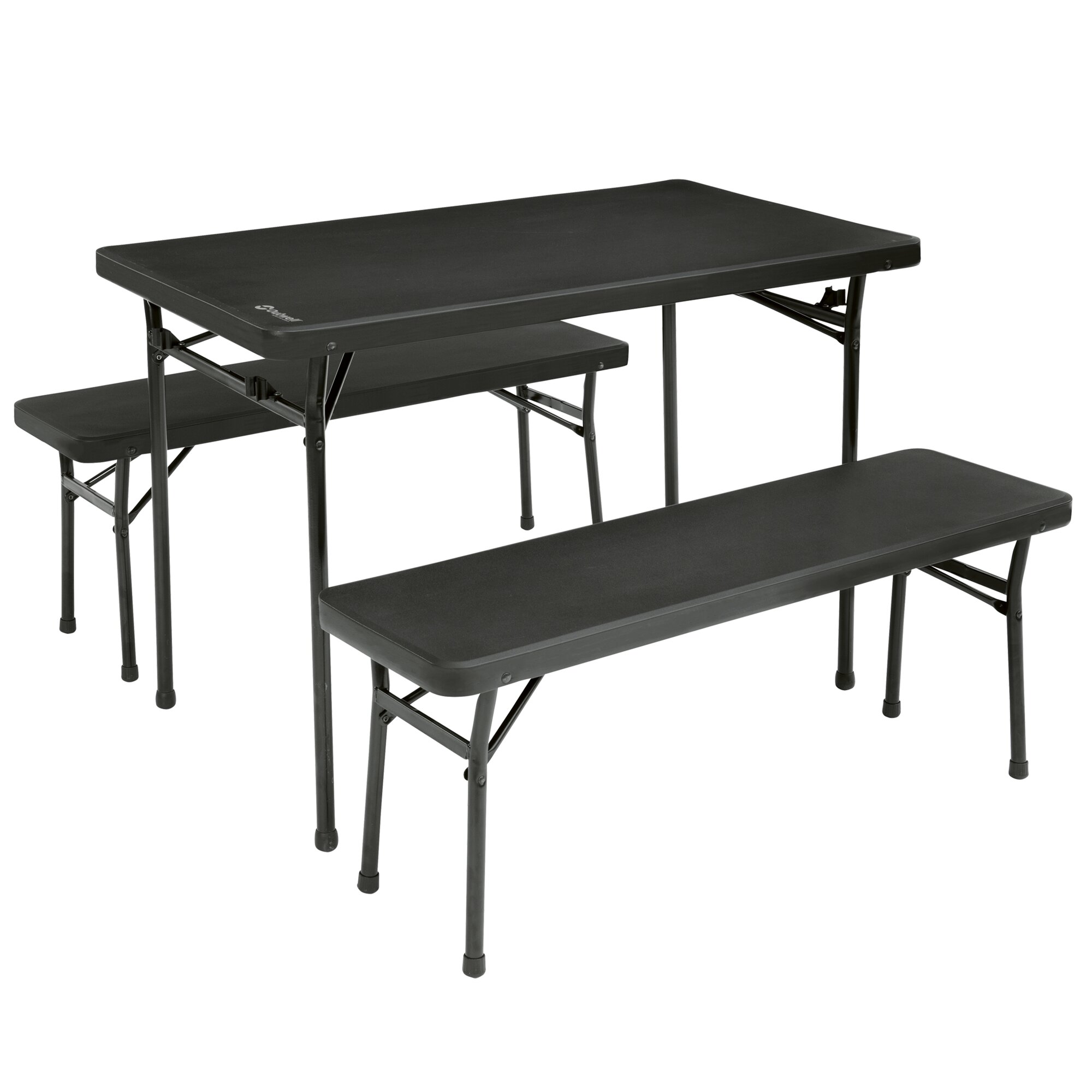 Picnic Table Set Pemberton, schwarz