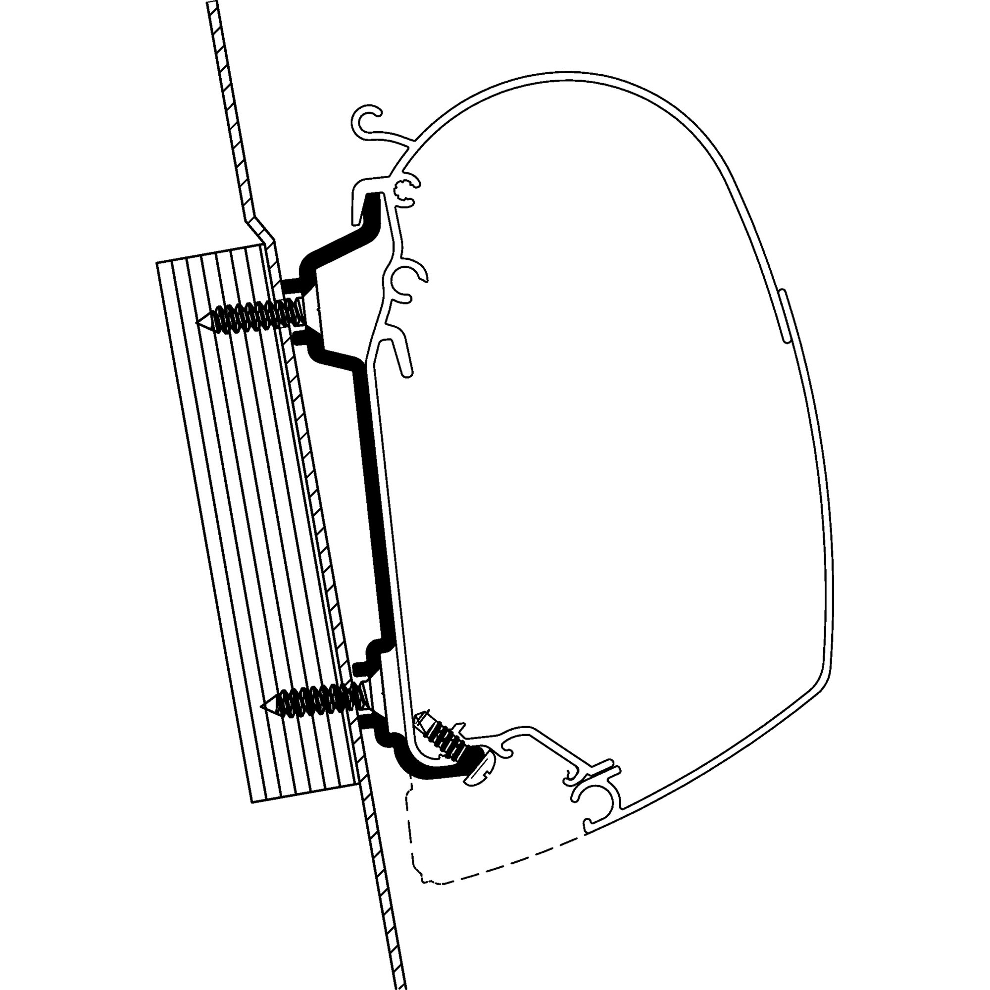 Adapter For Ford Transit Built Until 2014/04 High Roof For TO Series 5