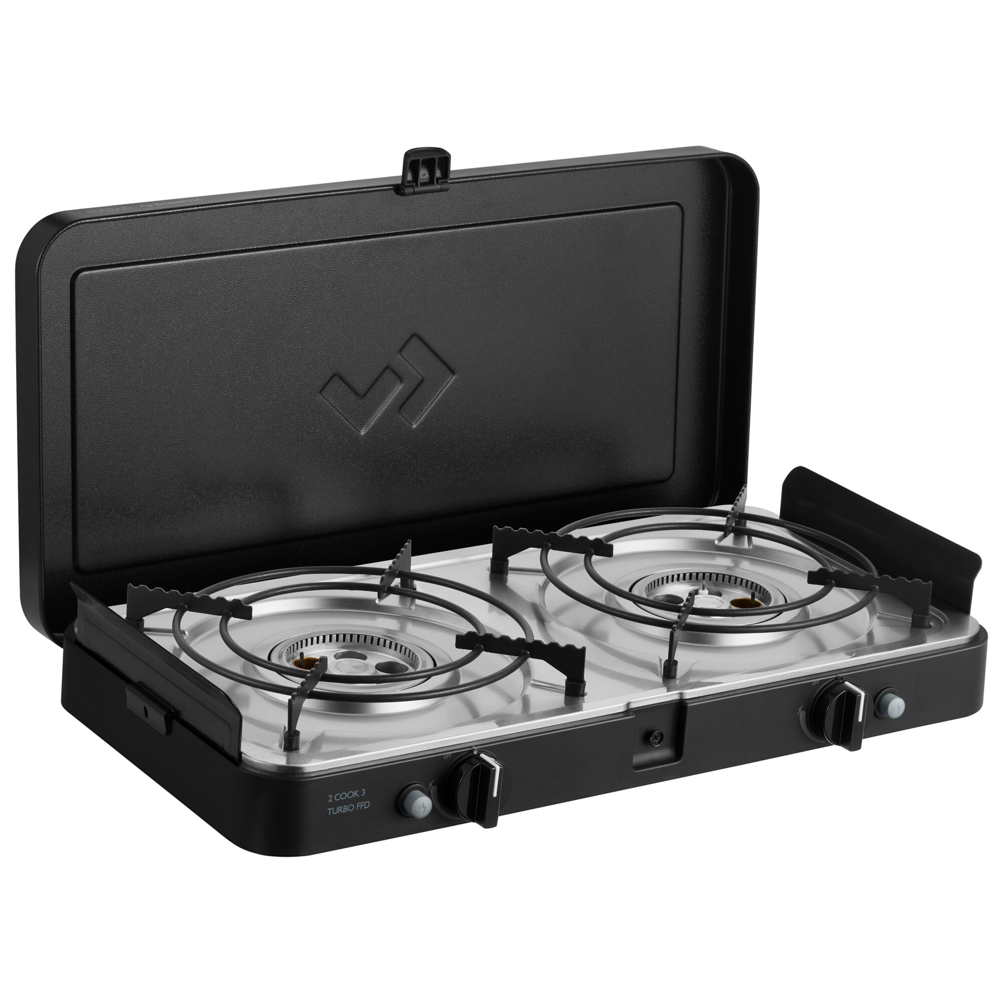 Gas Stove 2 Cook 3 Turbo FFD Stove, 30 mbar