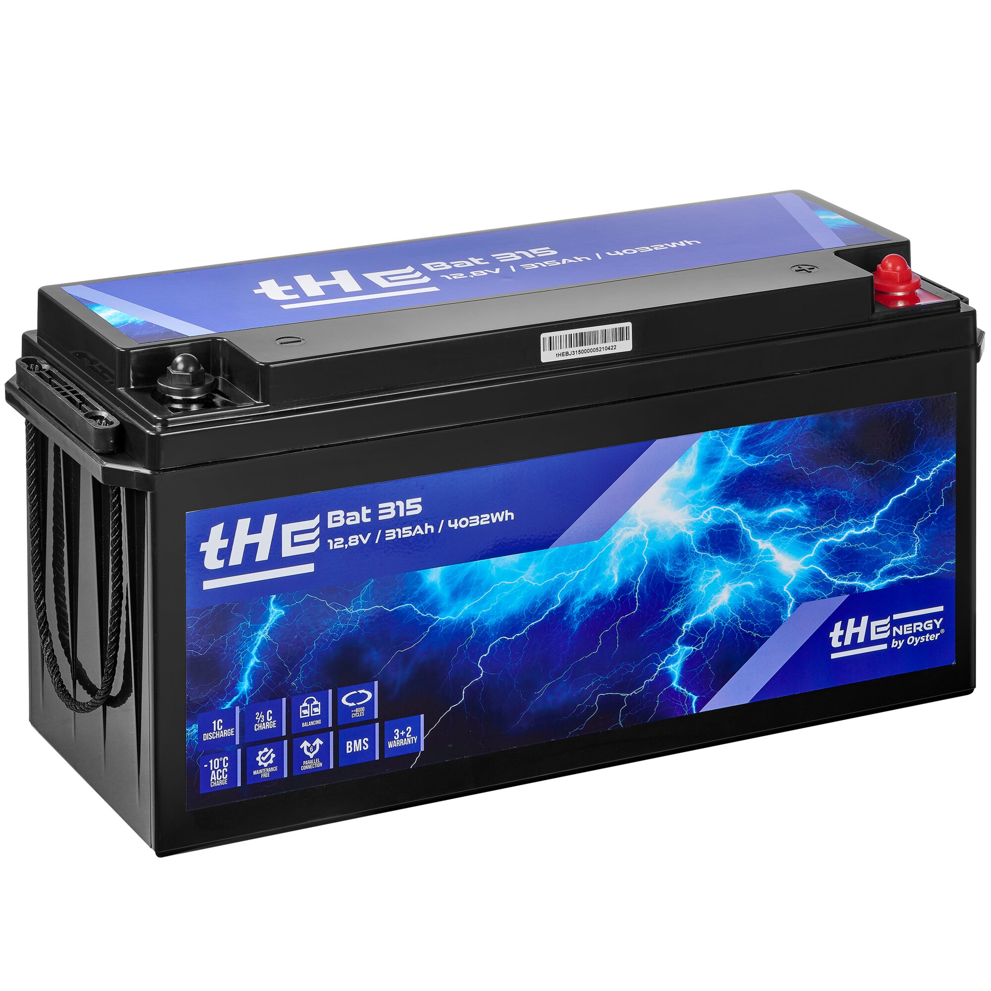 Lithium Battery LiFePO4 tHE Bat 315, 12.8 V, 315 Ah