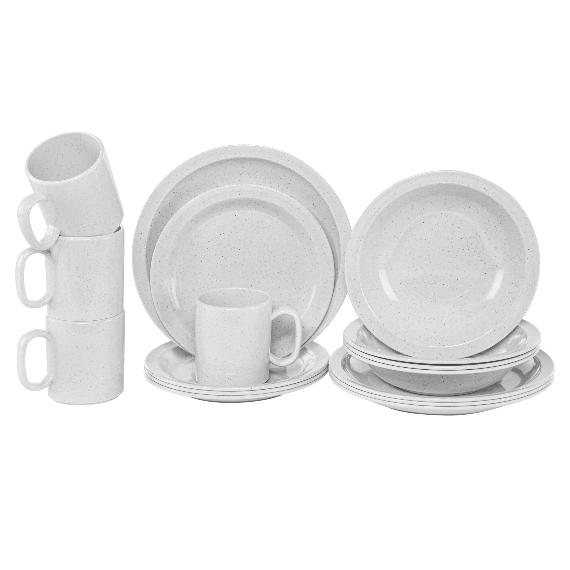 Tableware Series Granit uni, Tableware Set 16 pieces