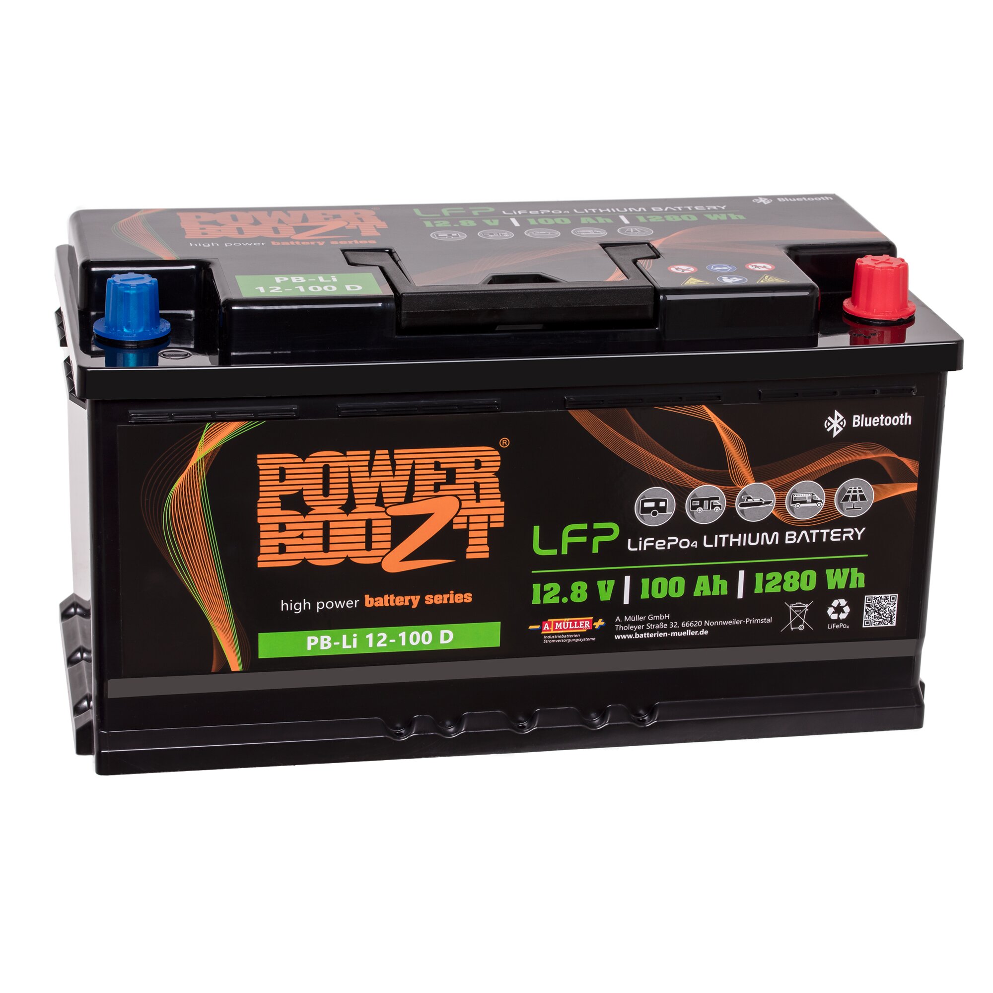 Lithium Battery LiFePO4, 100 Ah