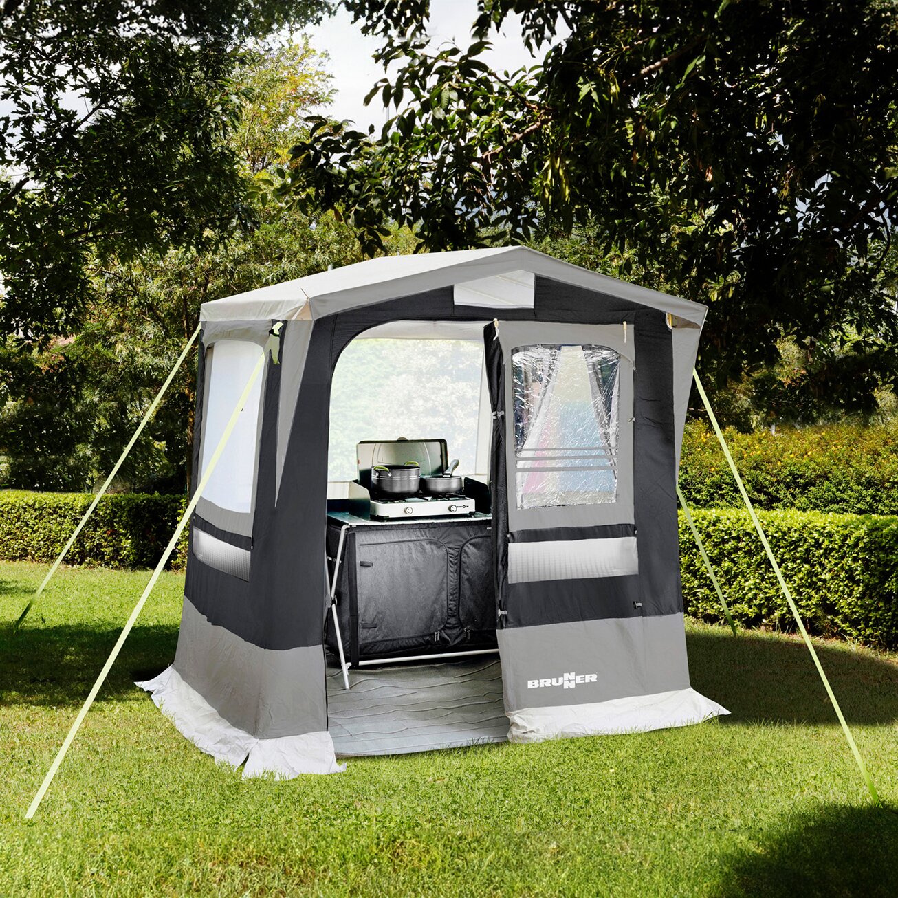 Kitchen Tent  Gusto II NG, dark grey, 200 x 150 x 215