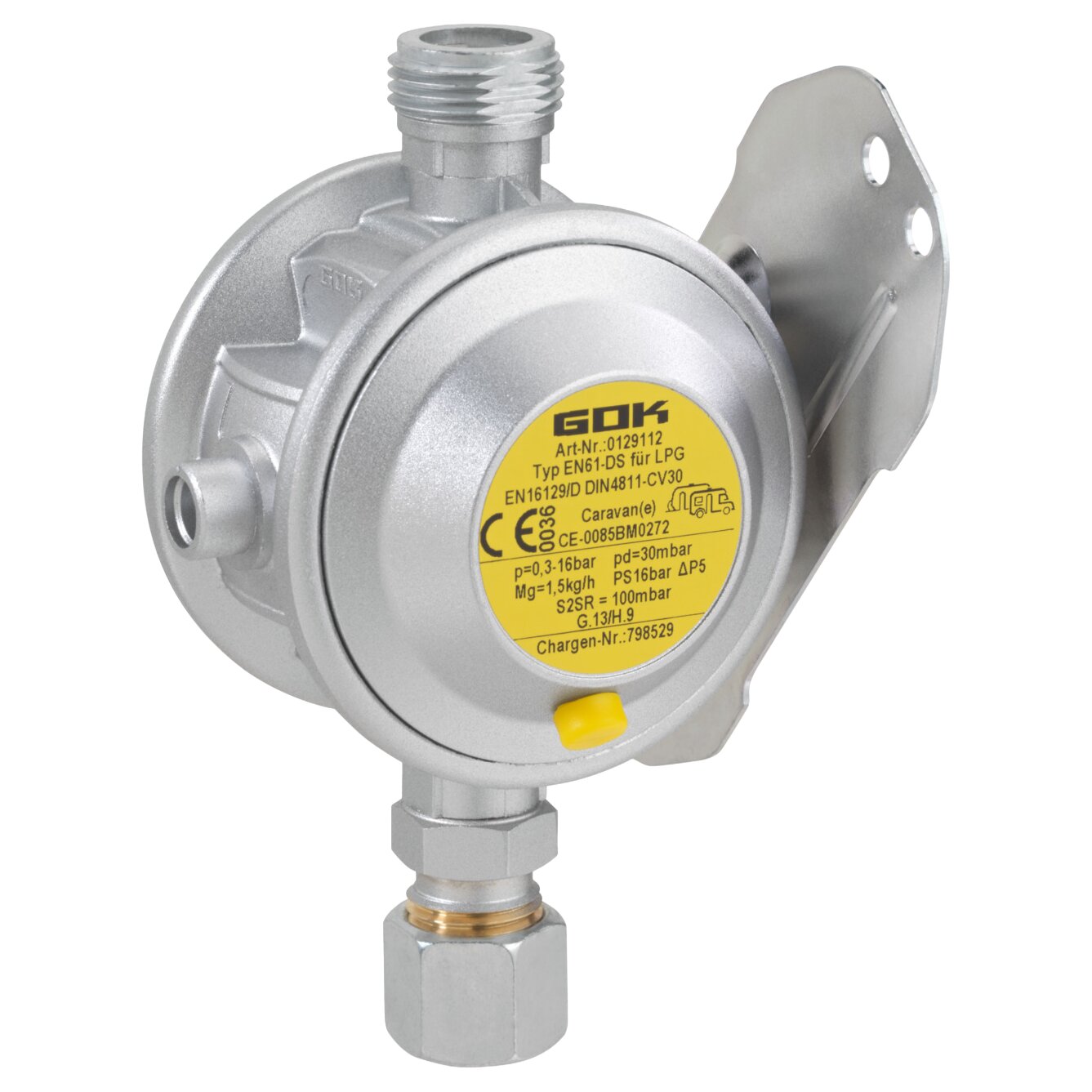 Low Pressure Regulator Caramatic BasicOne EN61-DS 1.5 kg/h