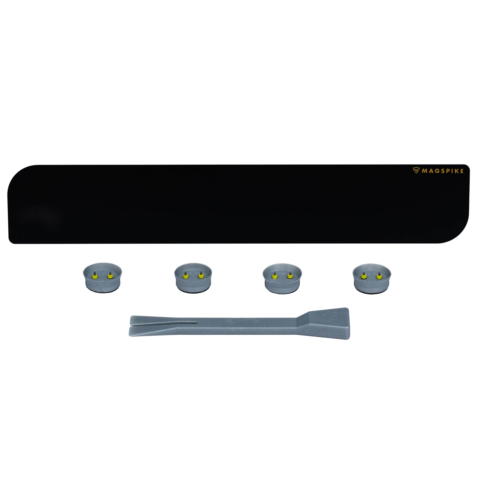 Base Plate with Magnet MagSpike Set L without Hooks, black