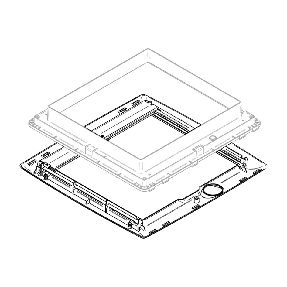 Curtain Frame with Roller Blind Thule Vent Built from 2005
