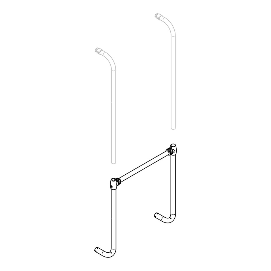 Support Frame Cross Bar and Lower Support Arm Thule Sport G2, Set