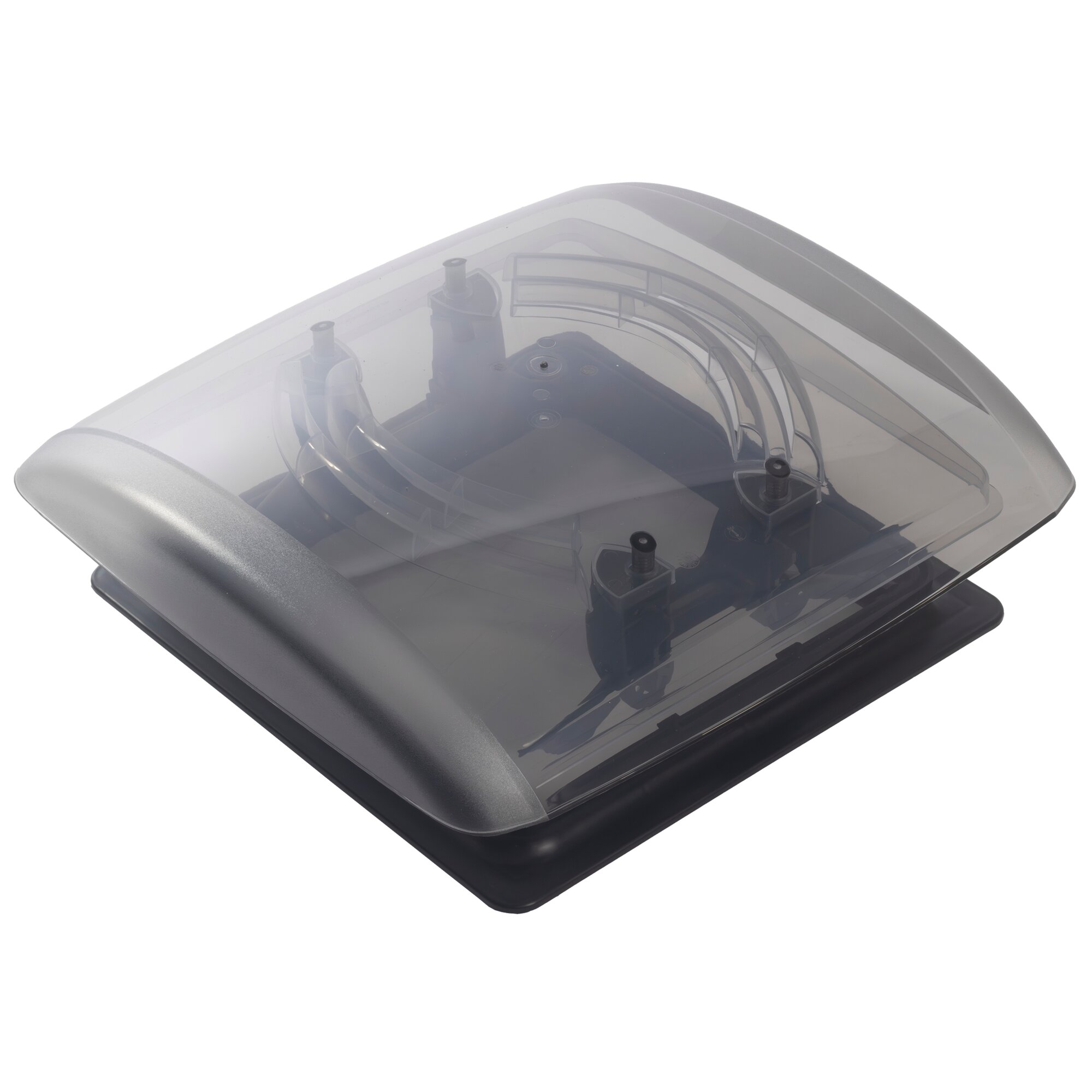 Skylight VisionVent S pro with Fly Screen and Blackout Blind, black