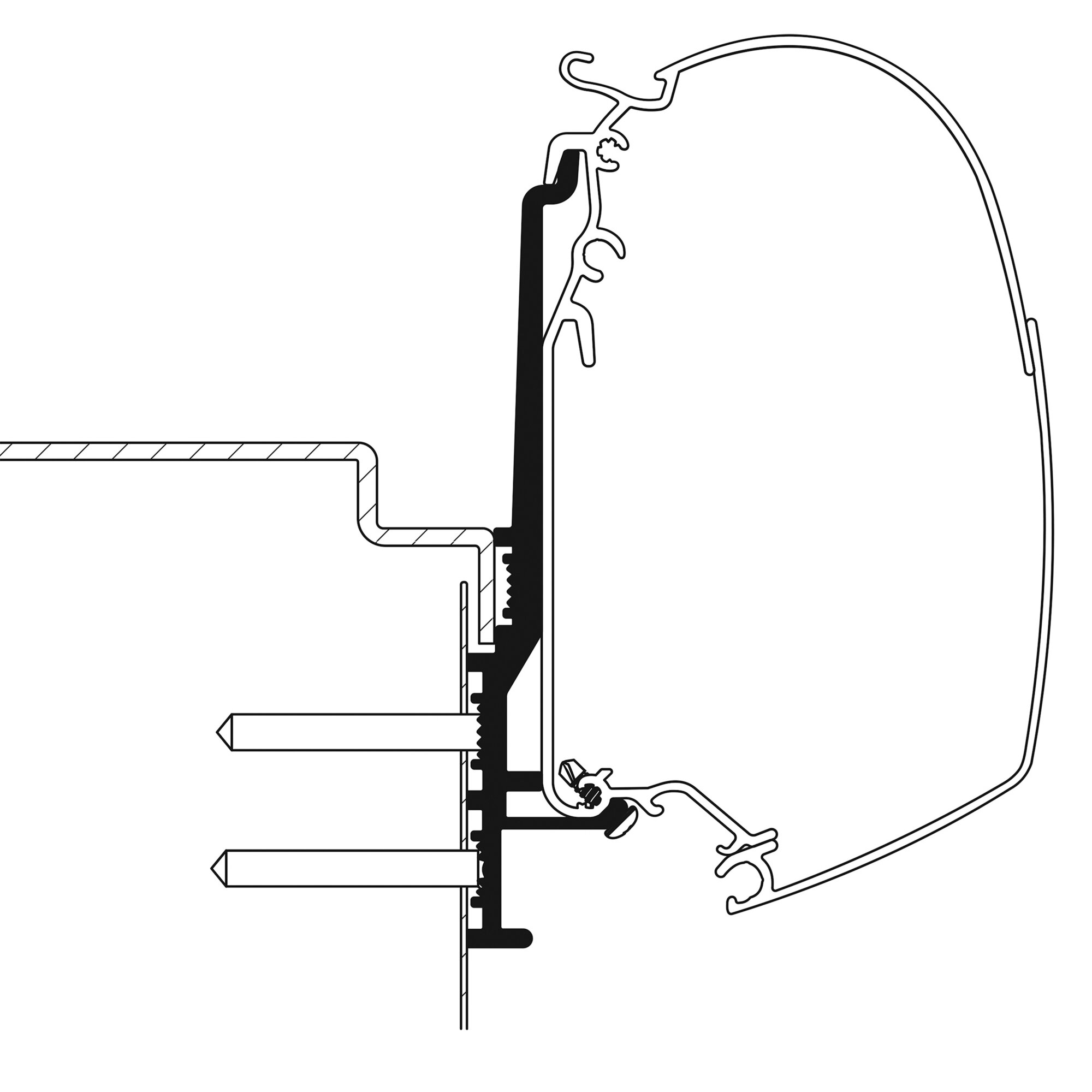 Adapter for Knaus Tourer CUV 500 for TO Series 5