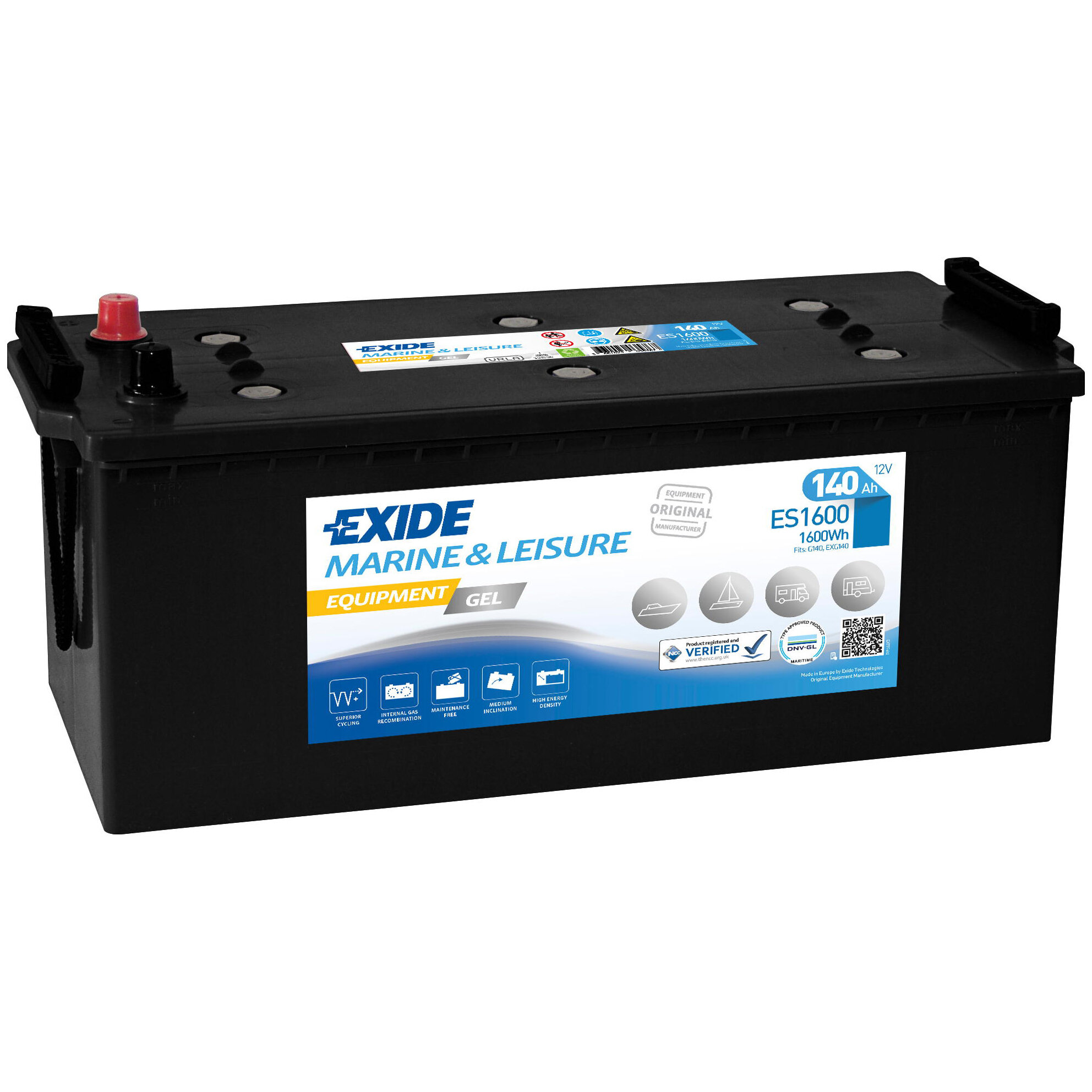 Battery Equipment GEL, 140 Ah