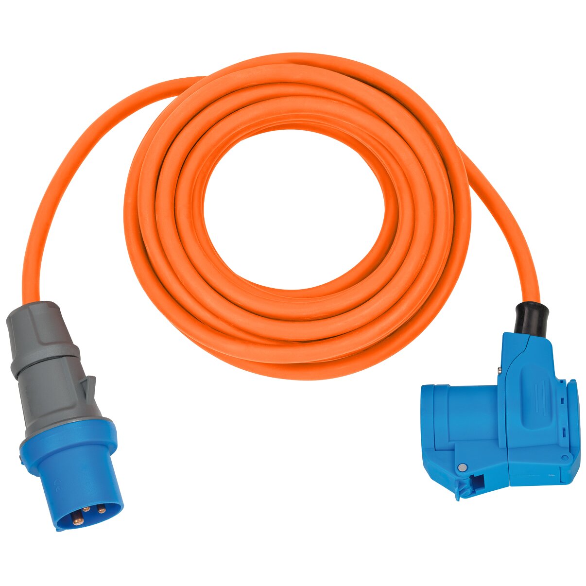 Extension Cable Camping CEE-CEE/Schuko, 10 m orange