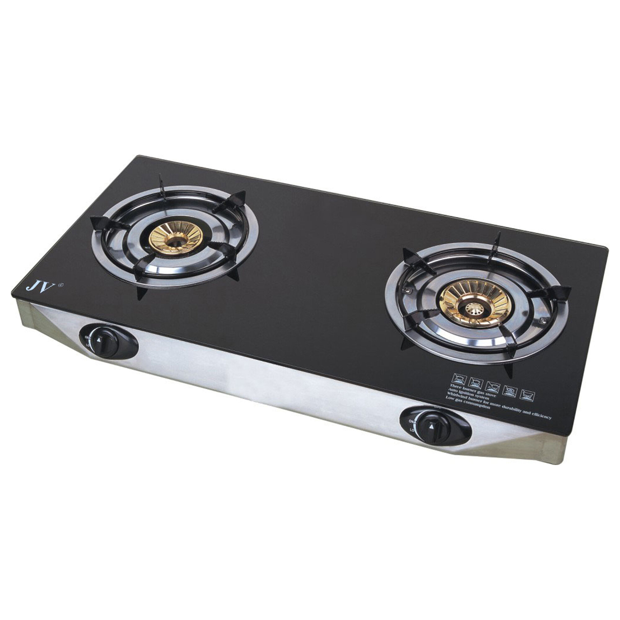 Stainless Steel Gas Stove, 2 burners