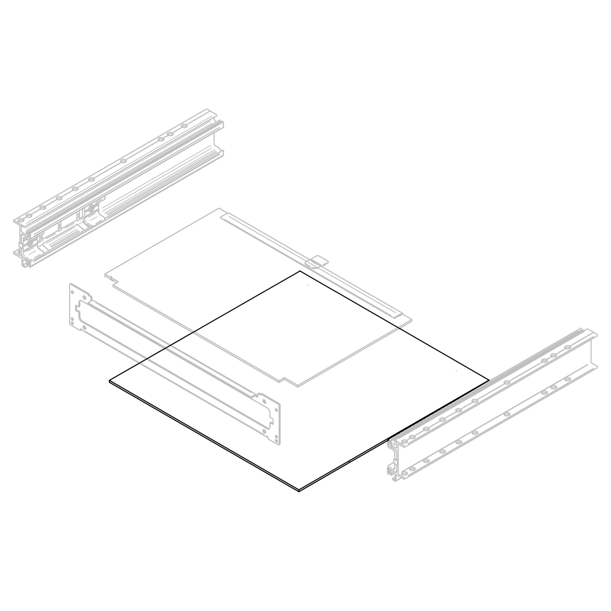 Casing Plate Bottom Thule Slide-Out 400 V18