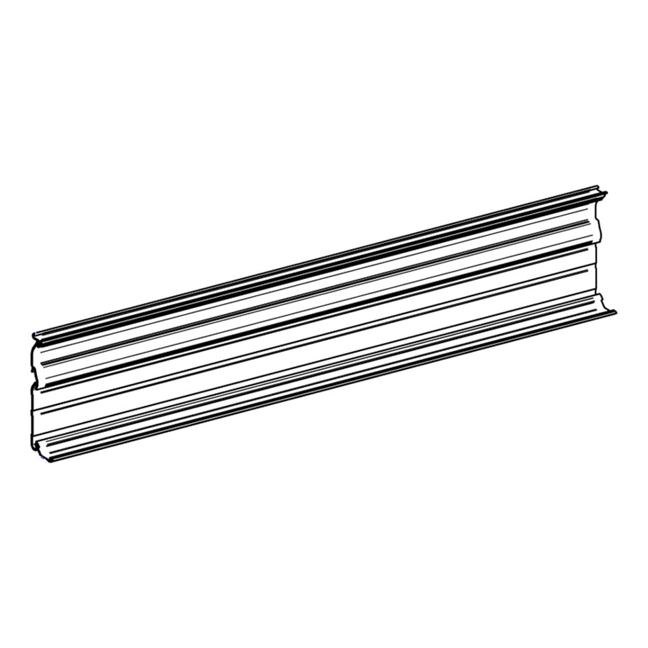 Casing Back Panel for TO 8000, anodised, 4 m