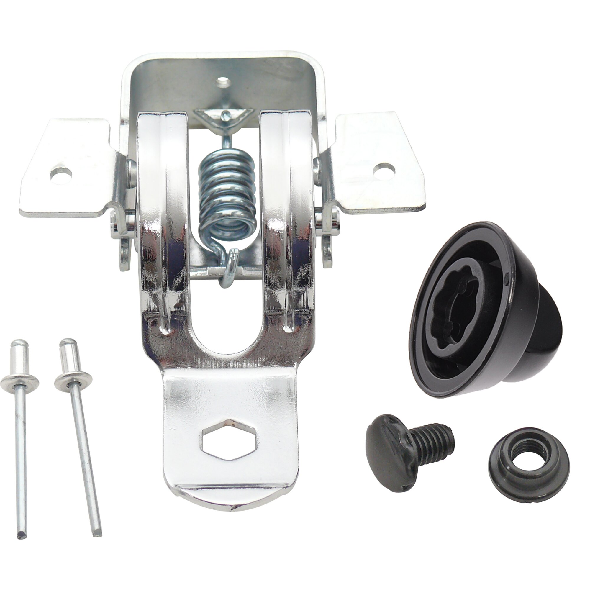 Hinge for Glass Covers Series 8000, Stainless Steel, Bent