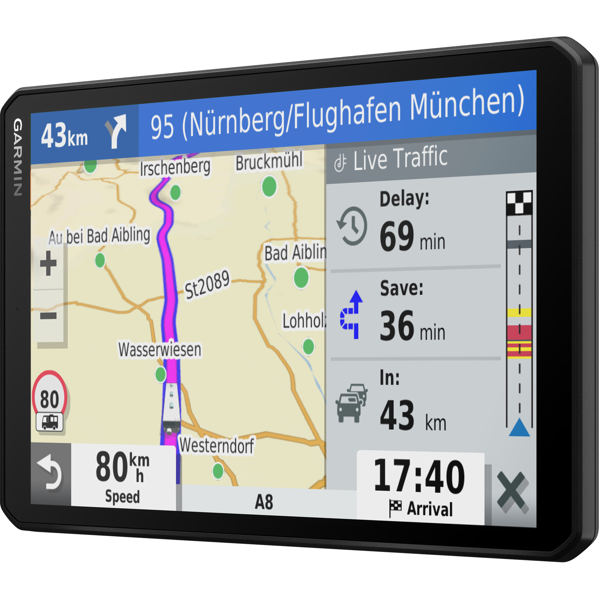 Control Panel Garmin VIEO RV, 8" (20.3 cm)