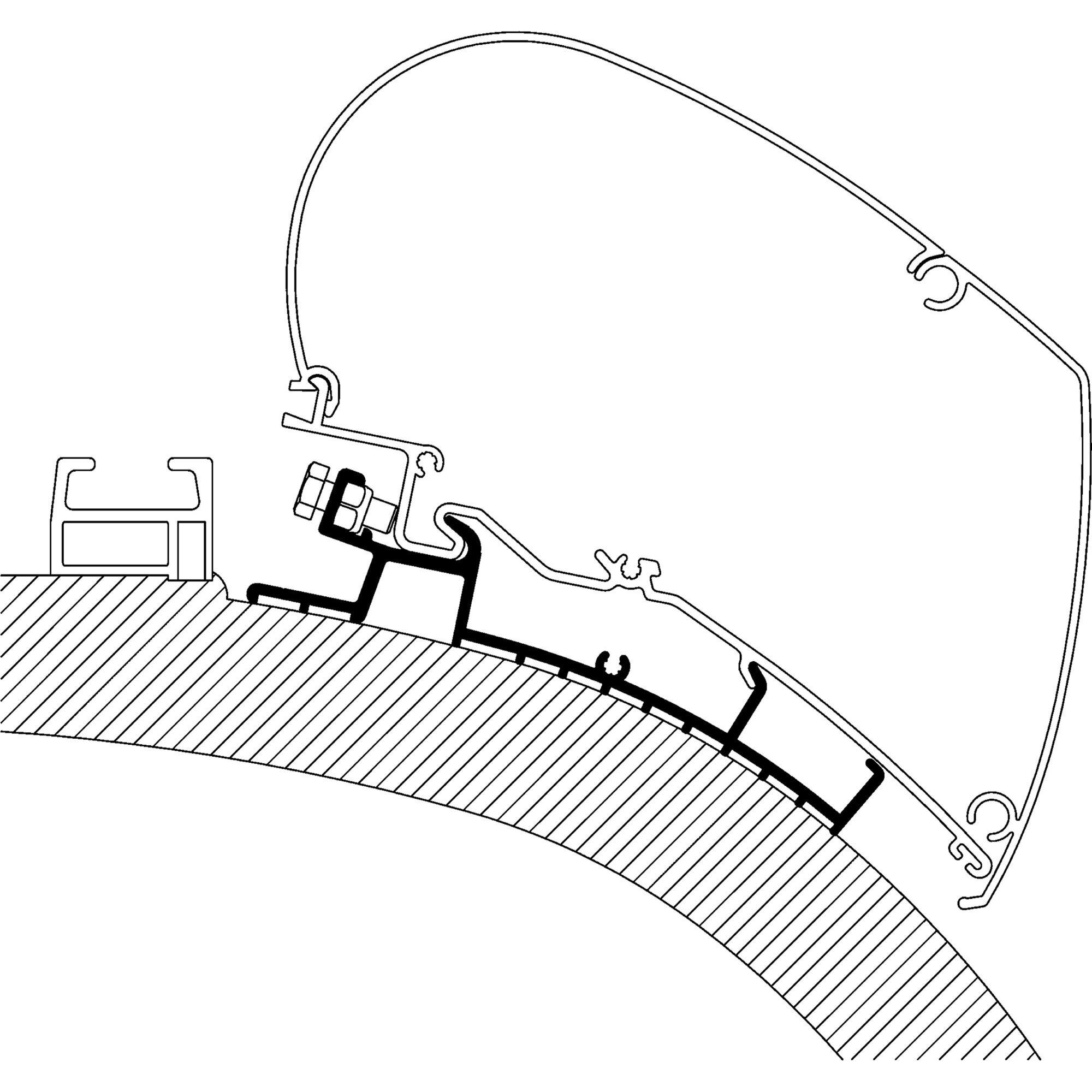 Adapter Carthago Chic Built Until 2014 For TO Series 6 And 9, 4 m