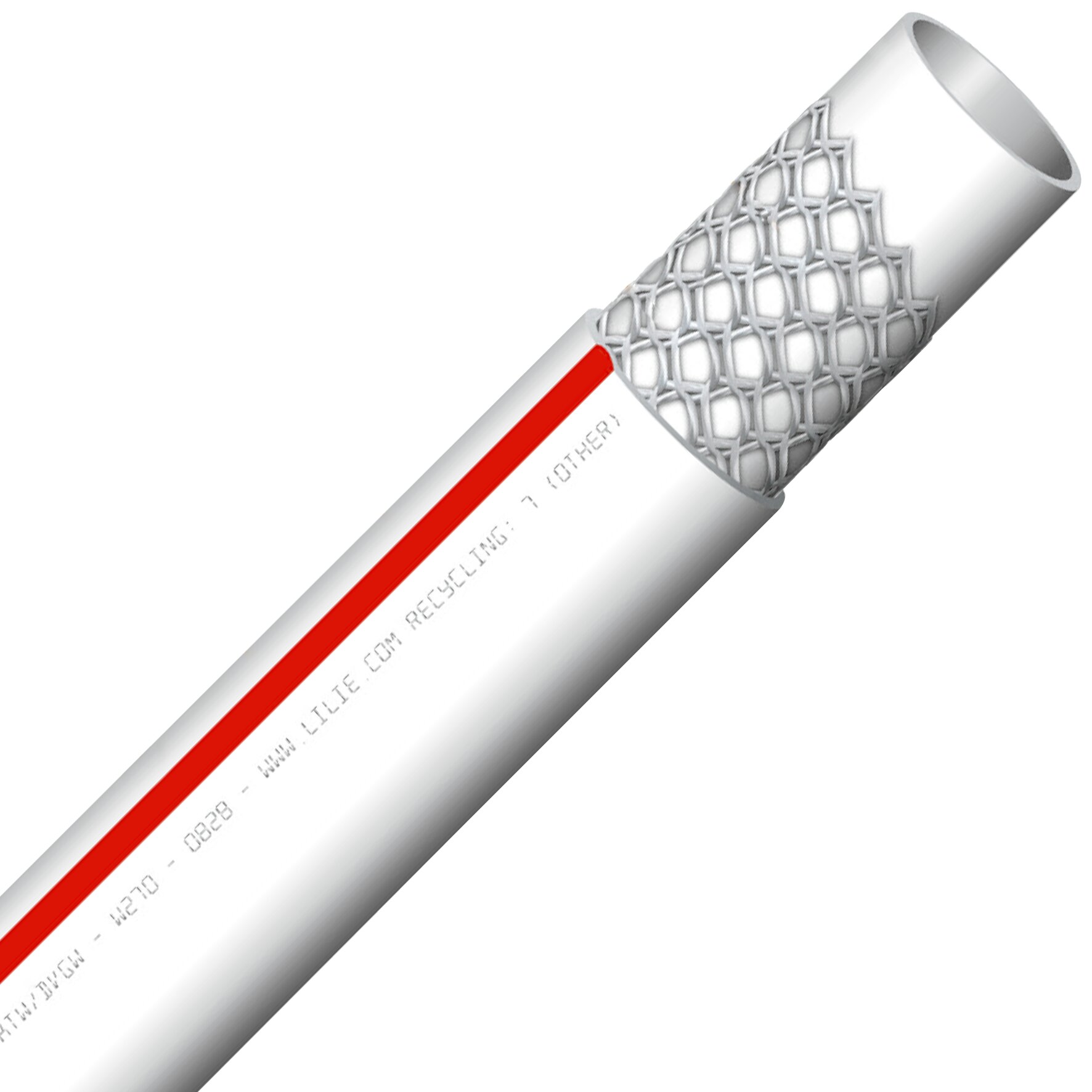 Warm Water Hose WeißGELB for Drinking Water, 10 x 16 mm, 10 m