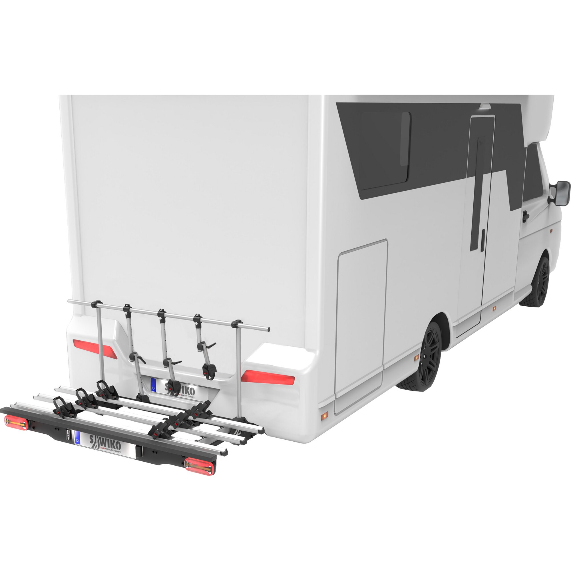 E-Bike Carrier Velo with LED Lighting for 2 E-Bikes/Bicycles