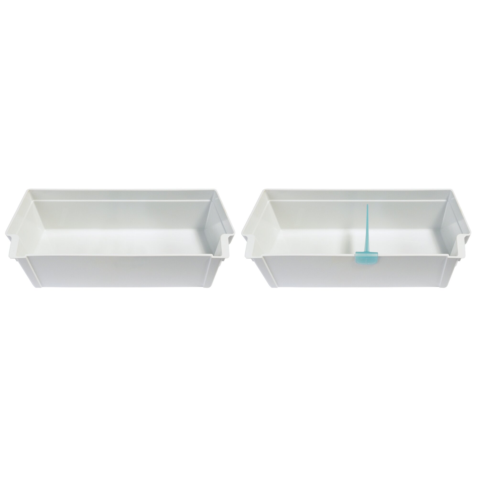 Door Compartments, White, 2 Pieces, incl. Bottle Holder for Thetford Refrigerator T1090