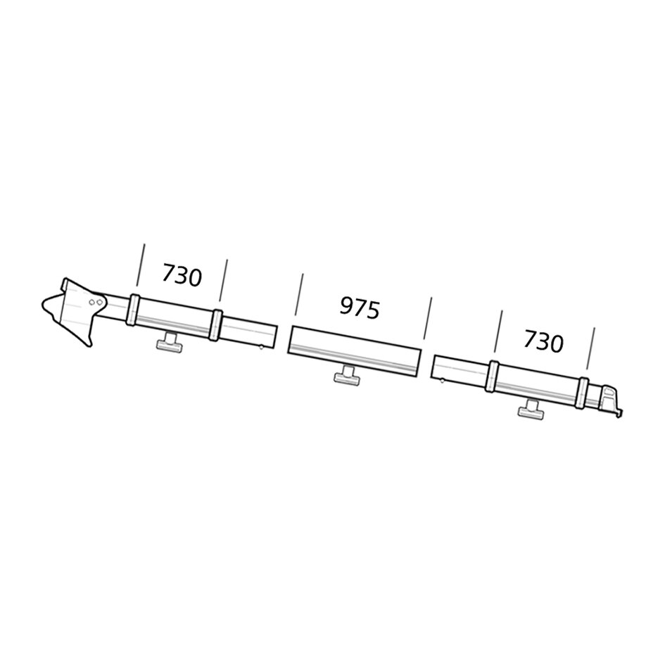 Clamping Profile Thule Residence/Panorama, left-hand