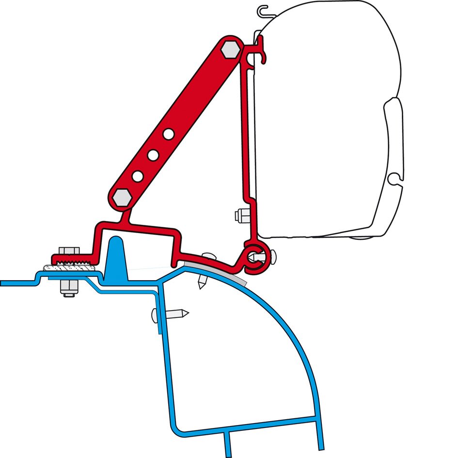 Awning Adapter Renault Master H2 for F45