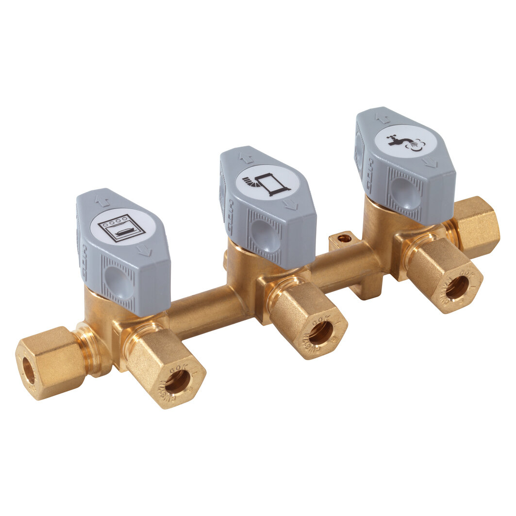 Distribution Block Marine, RVS 8 x 3 x RVS 8