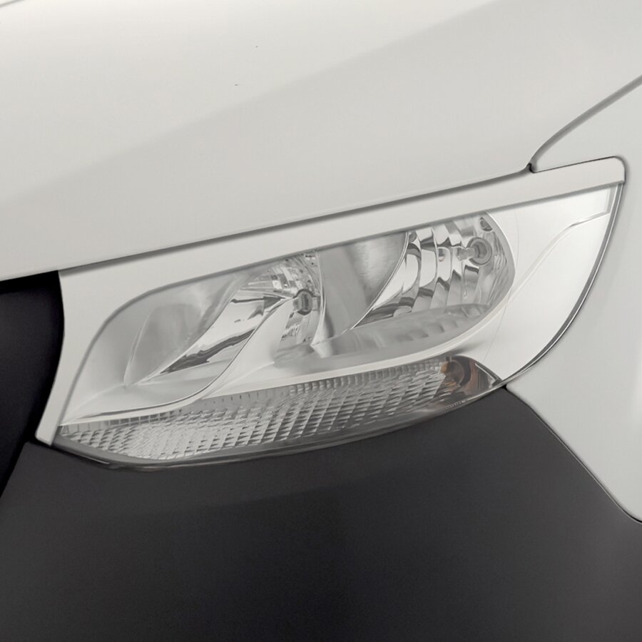Headlight Covers "Evil Eye" glossy white for MB Sprinter from model year 2018/03 onwards